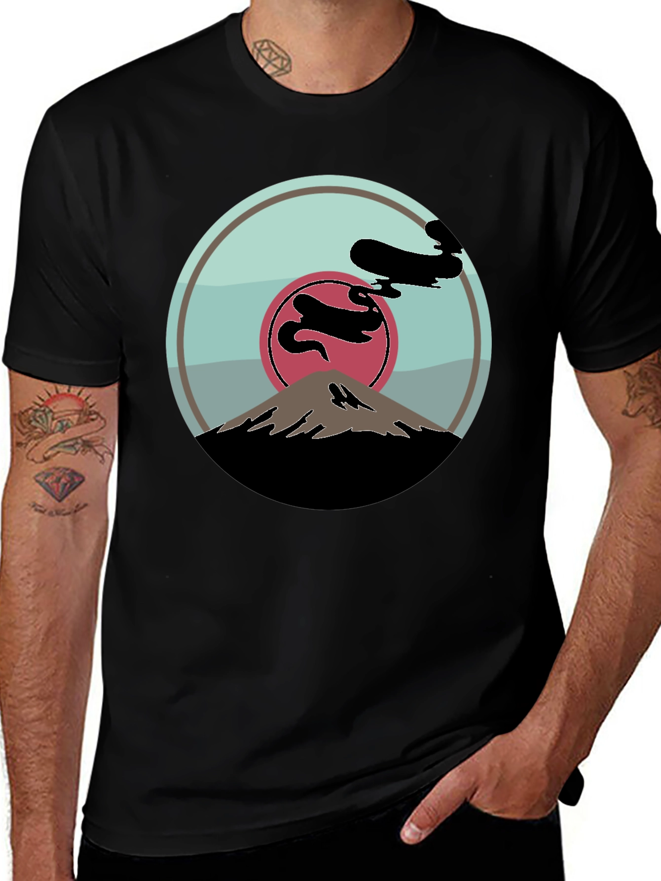Variant 24 of Mount Fuji Silhouette Graphic Tee