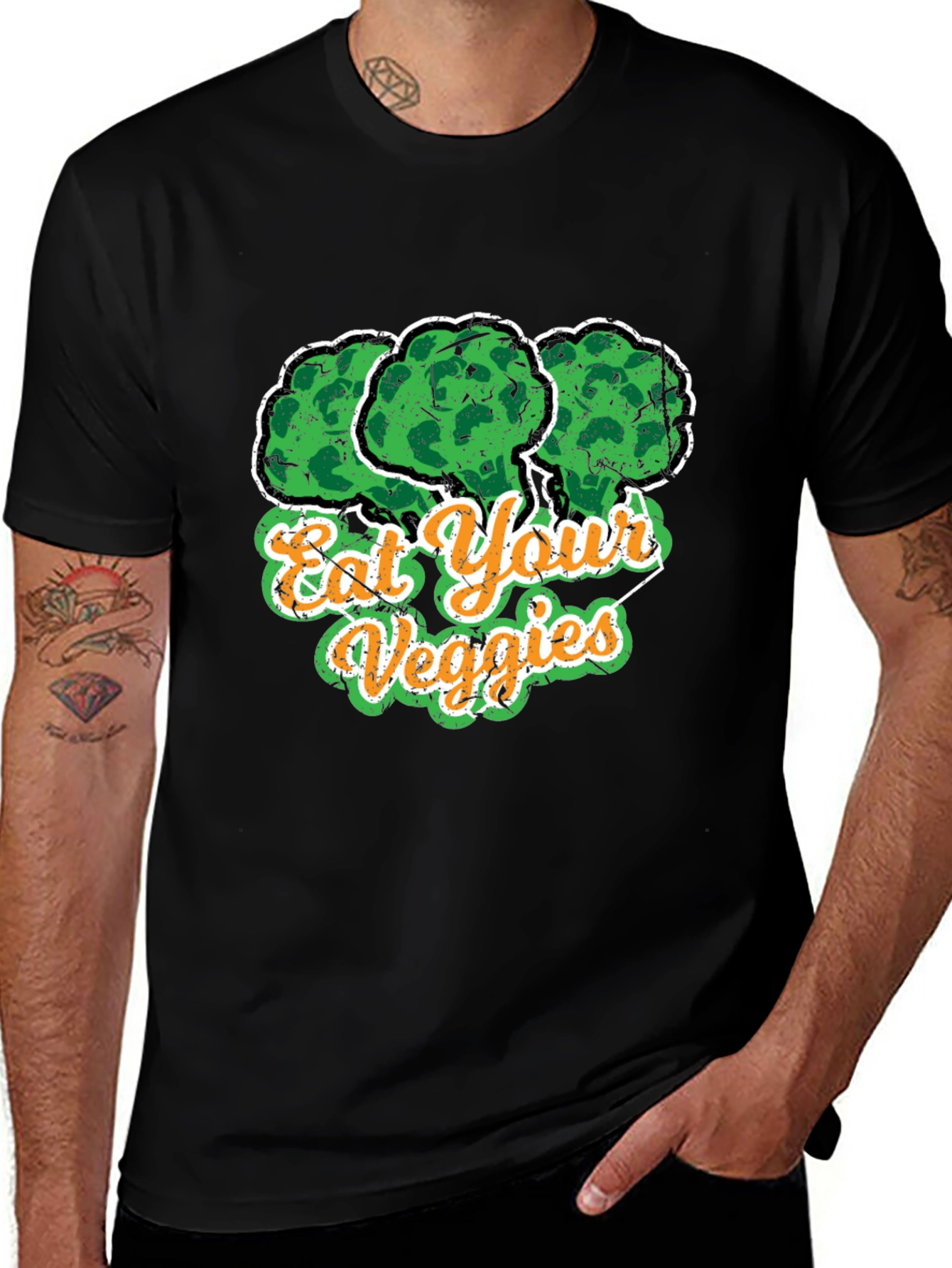 Eat Your Veggies Graphic T-Shirt