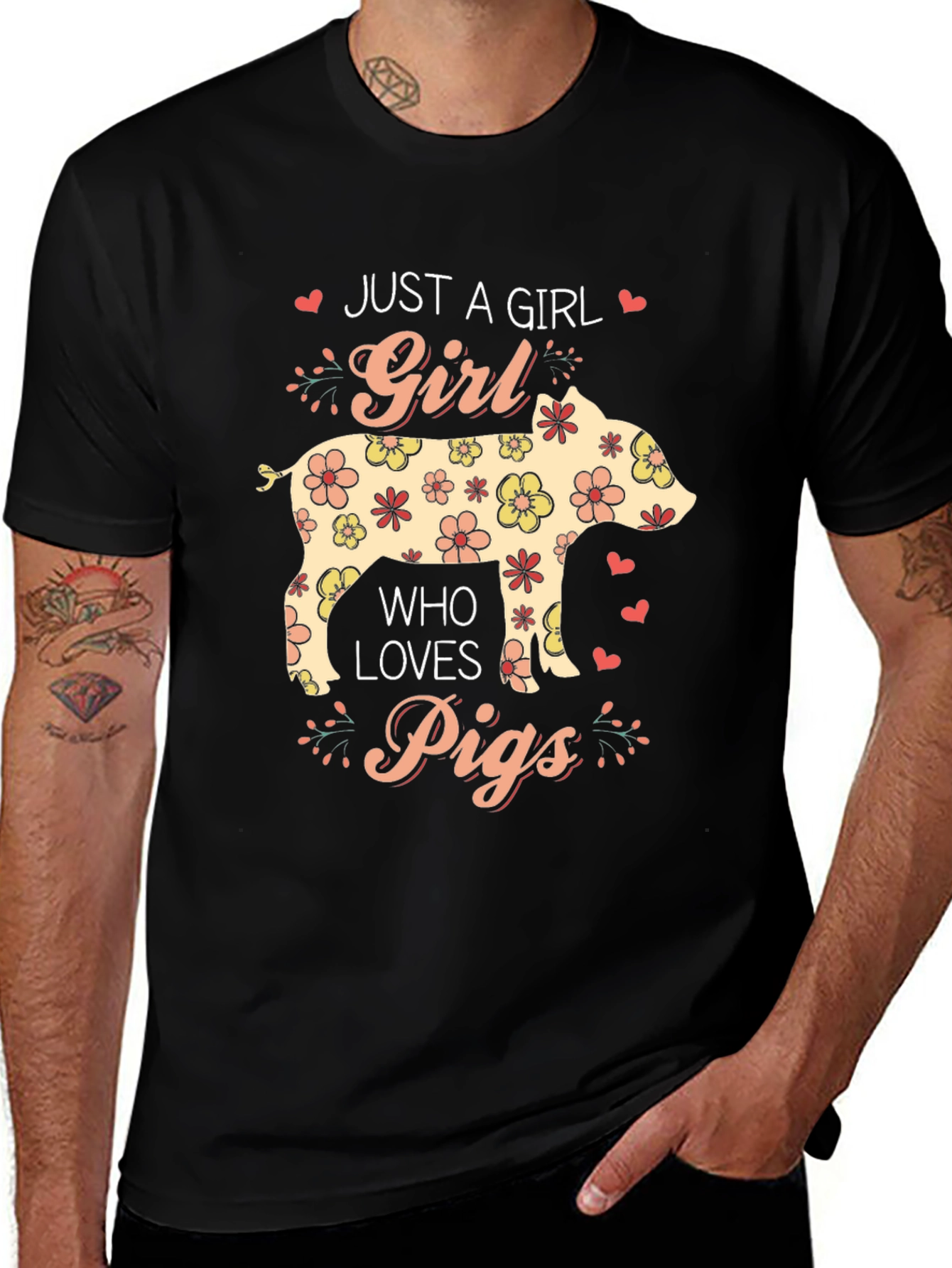 Variant 25 of Just a Girl Who Loves Pigs T-Shirt