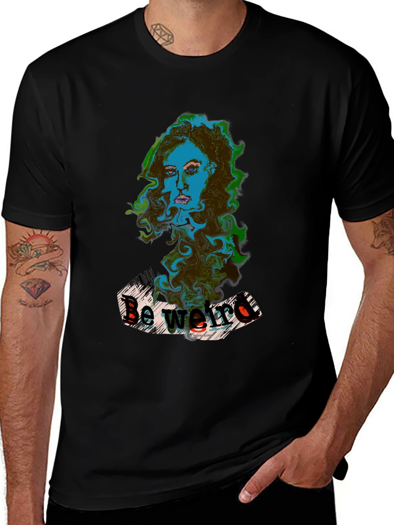 Variant 17 of Be Weird Graphic Print T-Shirt