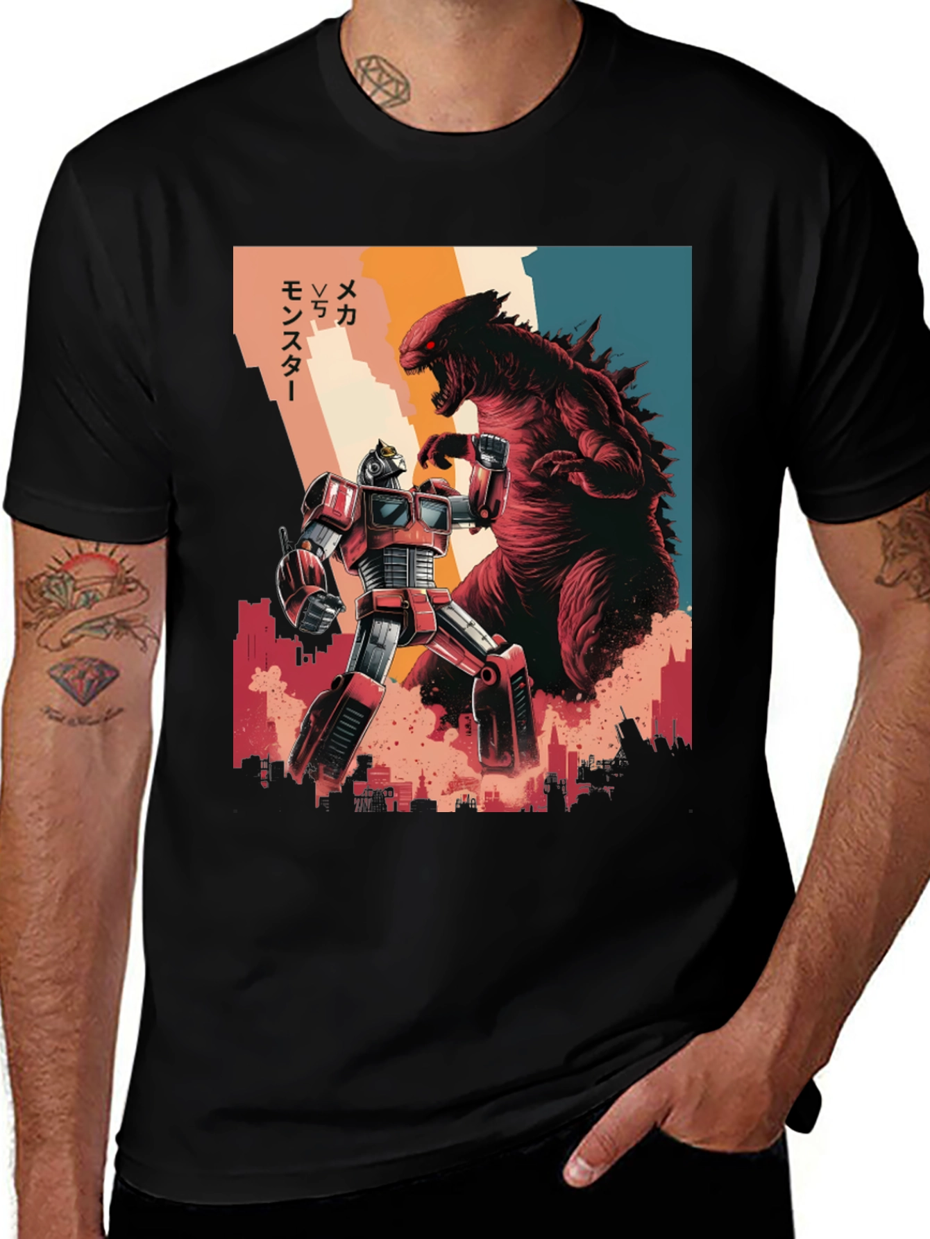Monster vs Mecha T-Shirt