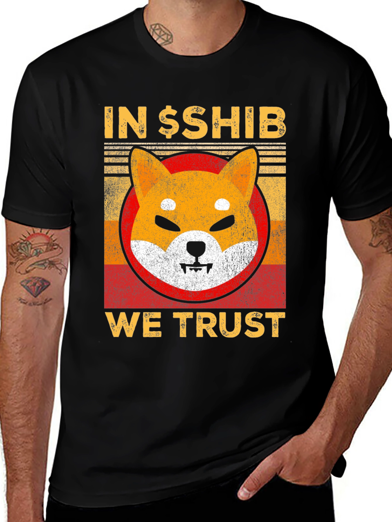 In $SHIB We Trust T-Shirt Crypto Shiba Inu Dog