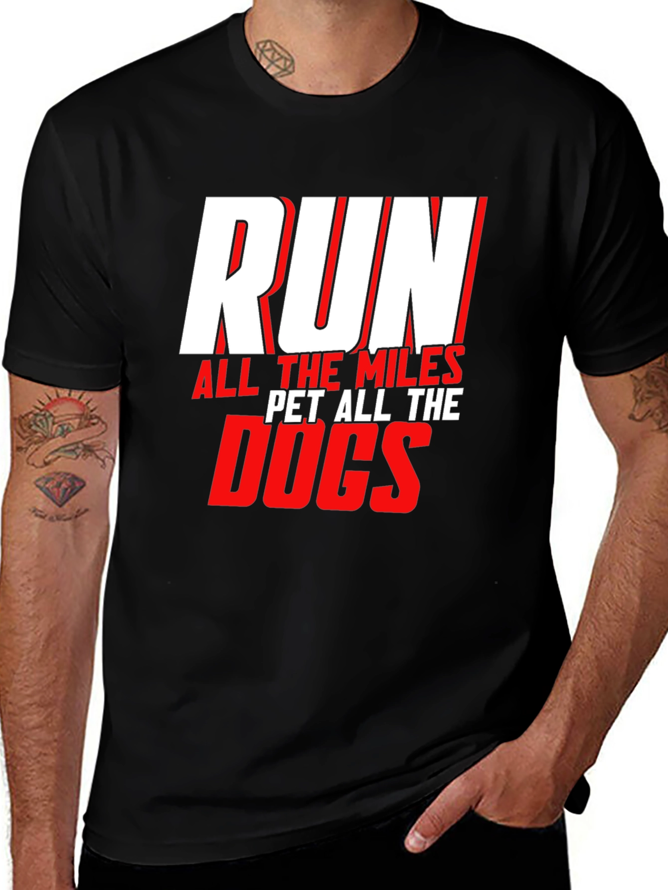 Variant 15 of Run All the Miles Pet All the Dogs T-Shirt