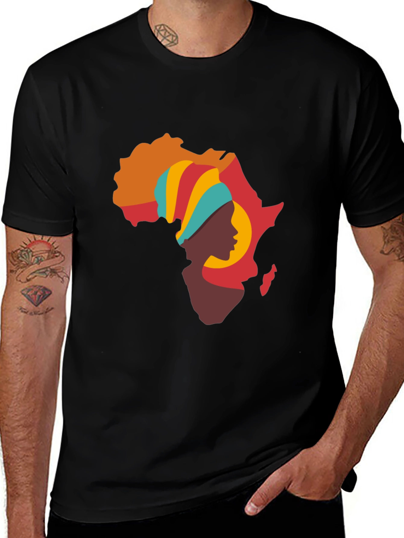 Black Africa Continent Women's T-Shirt