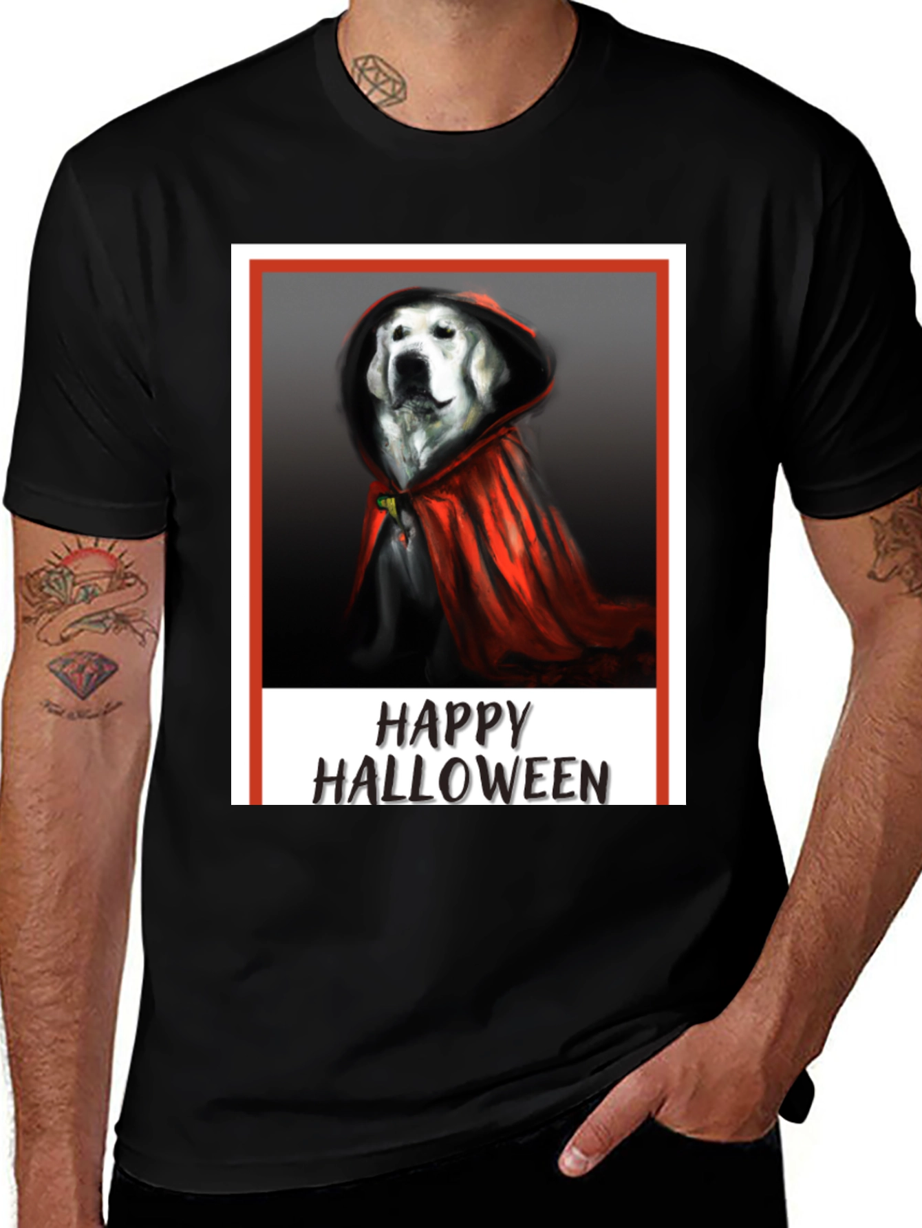 Happy Halloween Dog T-Shirt, Costume Tee