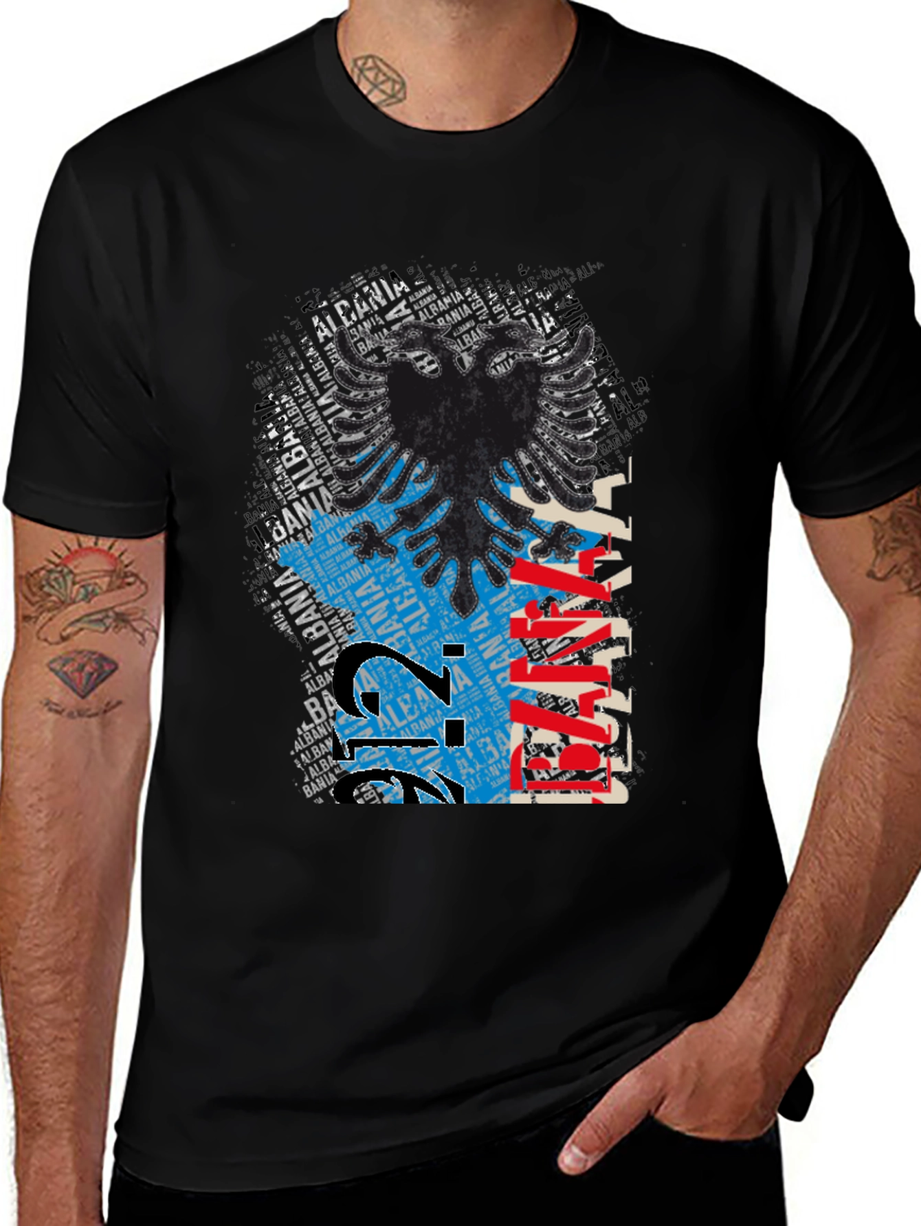 Albania Eagle T-Shirt - Black