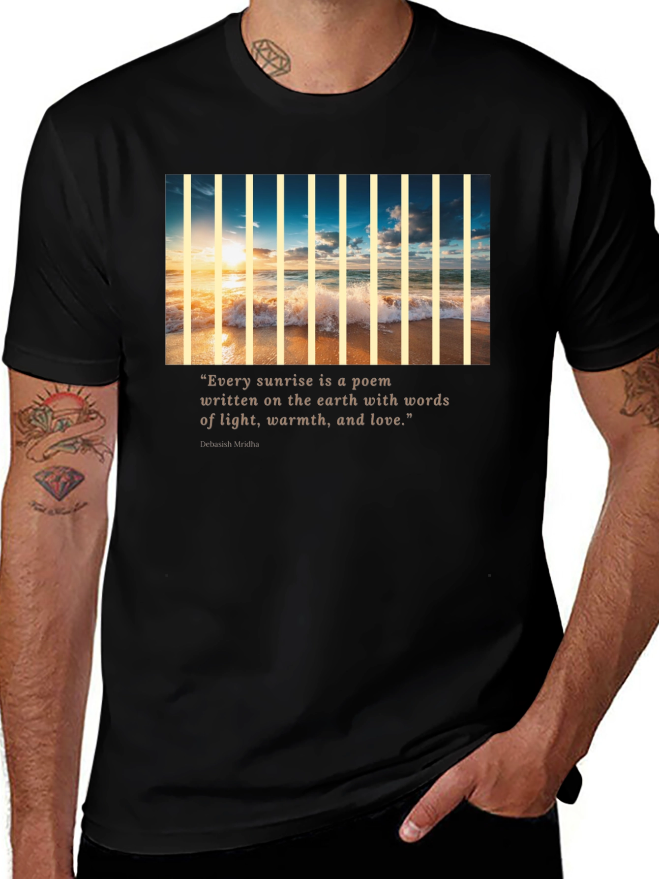 Variant 11 of Sunrise Poem Graphic T-Shirt