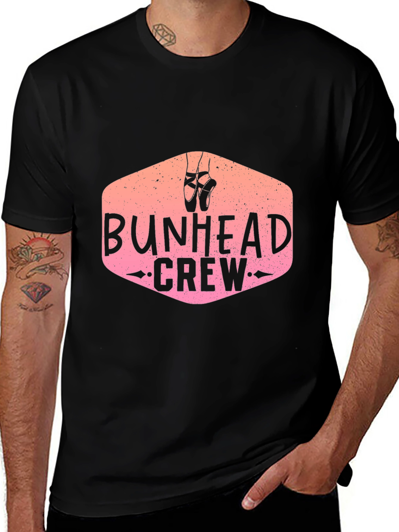 Variant 23 of Bunhead Crew Black Graphic T-Shirt