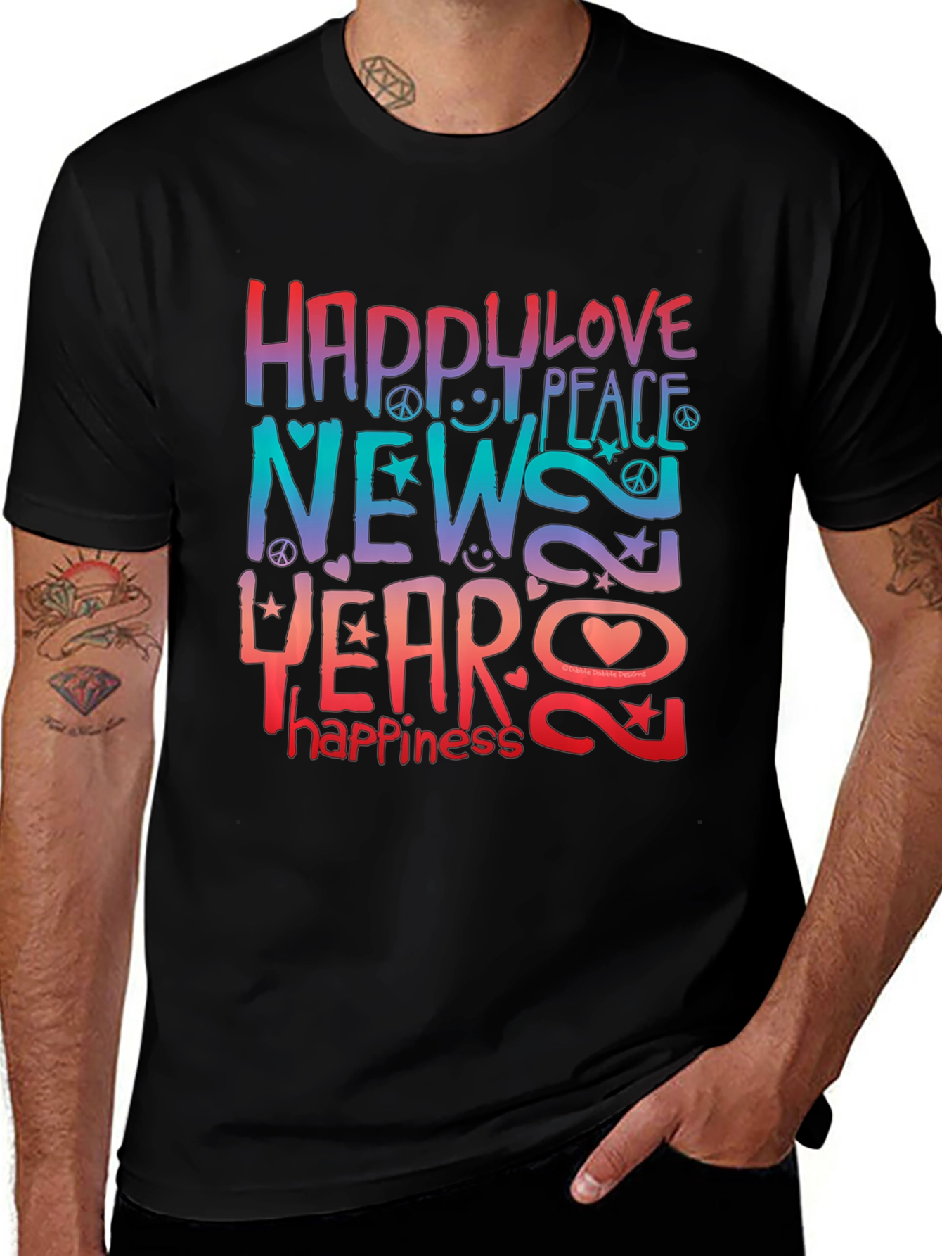 Variant 7 of Happy New Year 2023 Graphic Tee