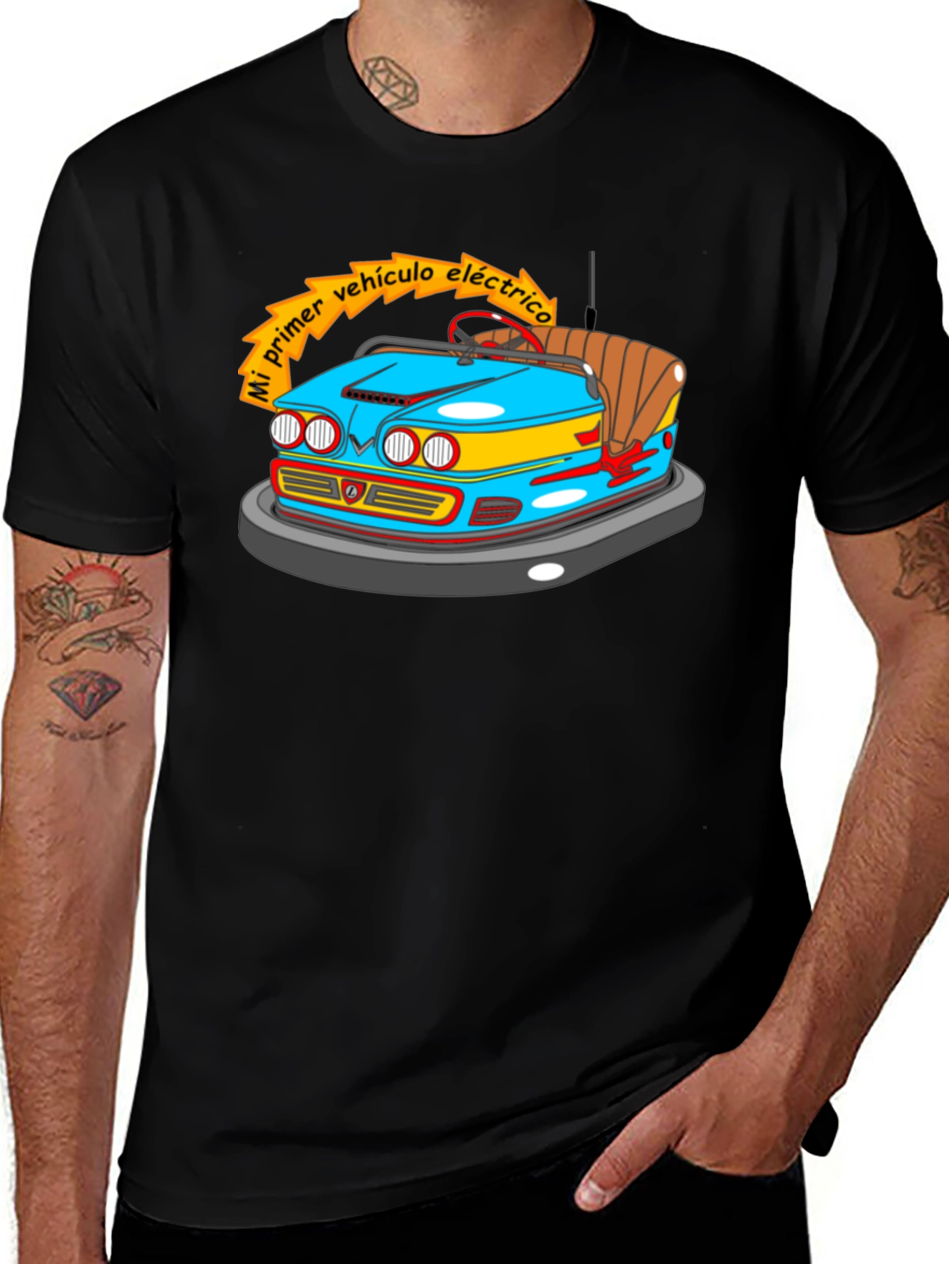Variant 15 of Electric Bumper Car Graphic Tee