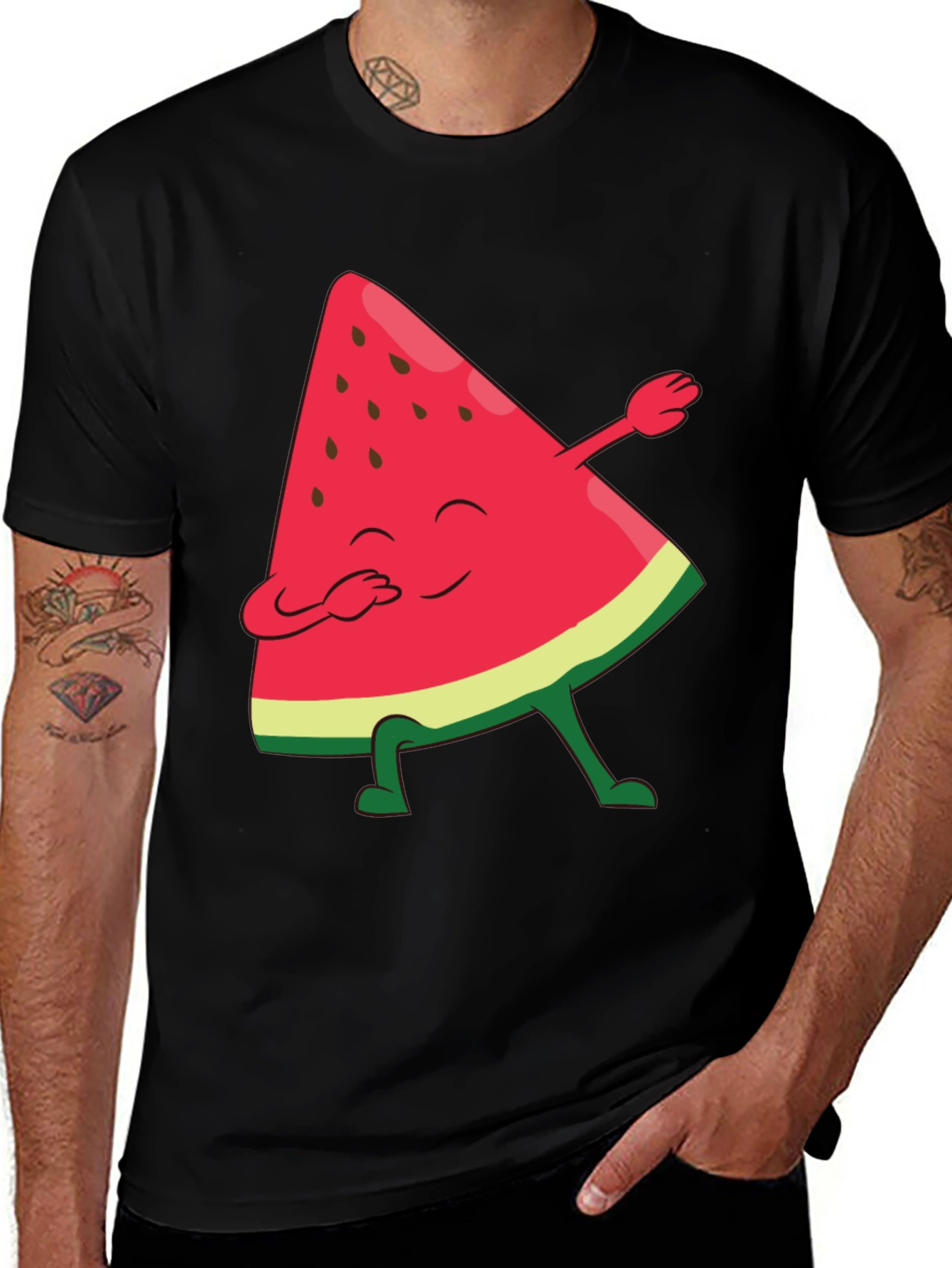 Variant 21 of Watermelon Dab Funny Graphic Tee
