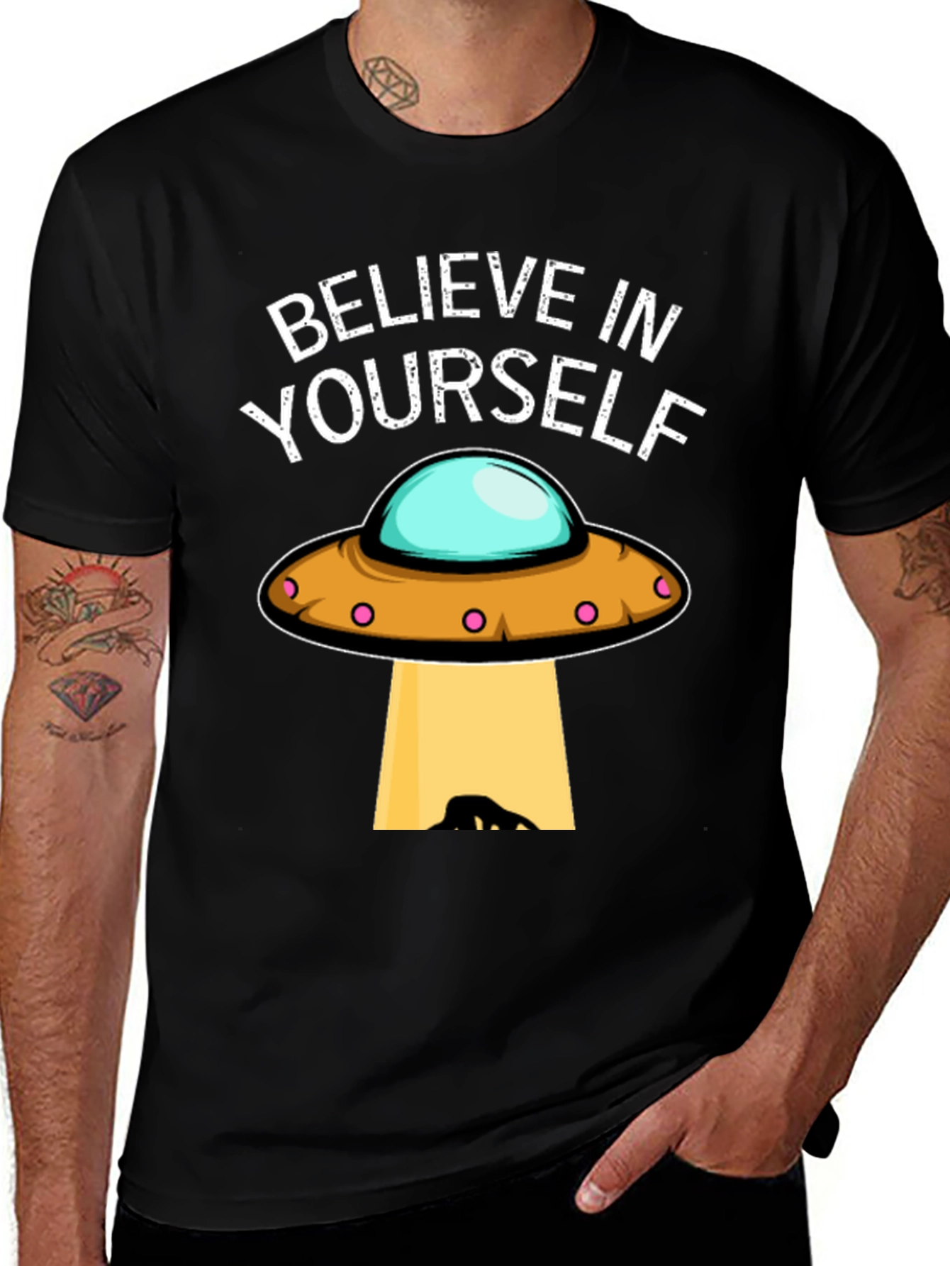 Variant 12 of Believe in Yourself UFO Graphic T-Shirt