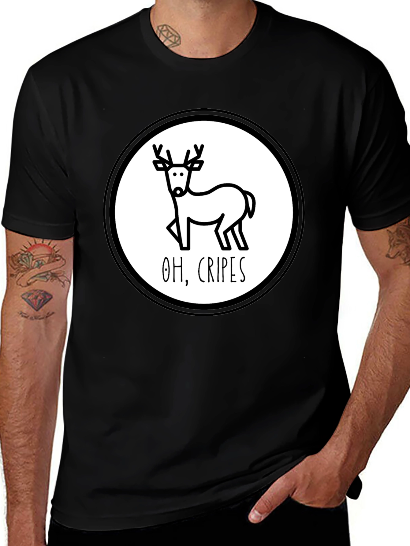 Variant 23 of Funny Deer Oh, Cripes T-Shirt 