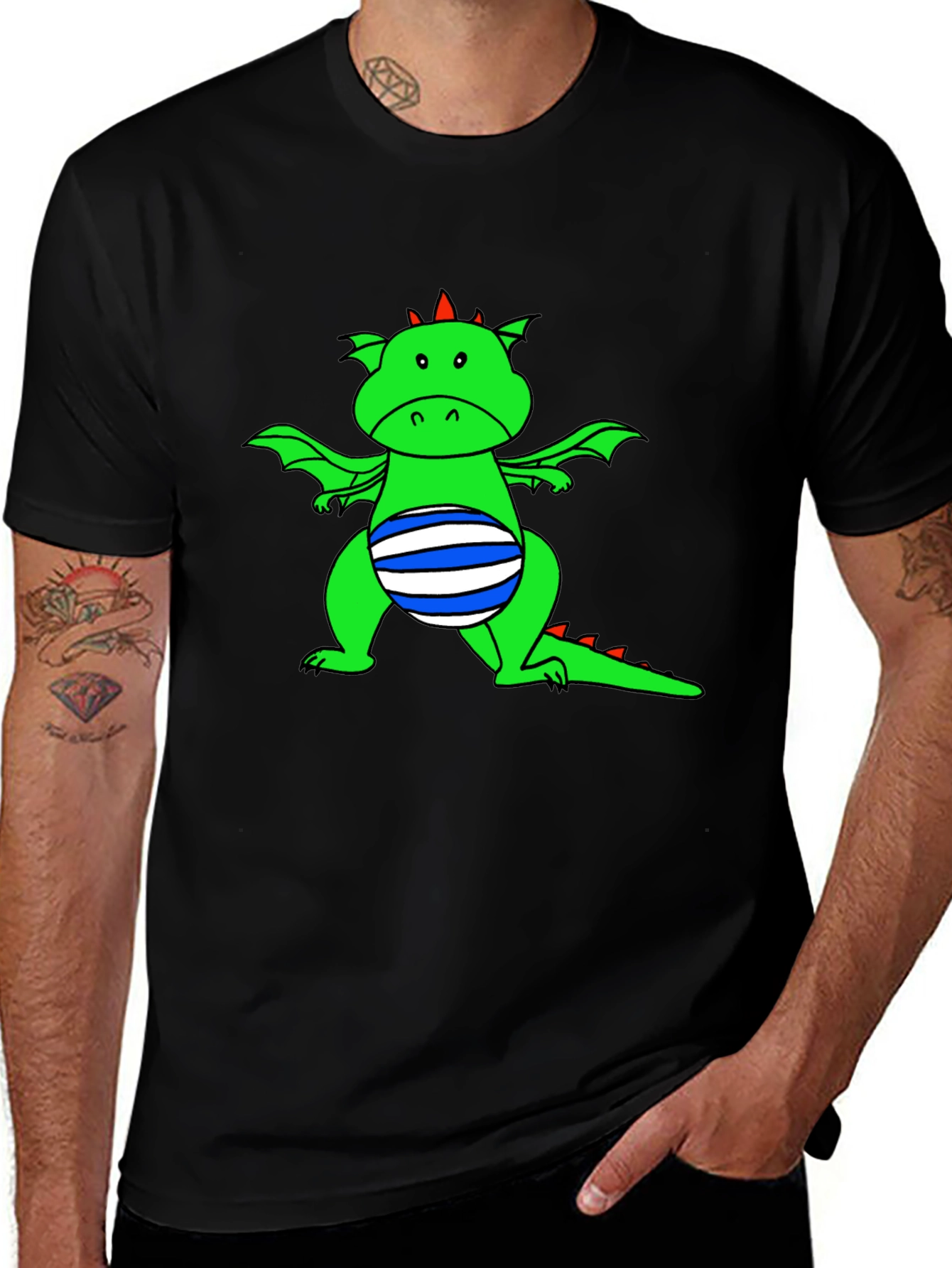 Variant 24 of Dragon Graphic Tee - Fun & Unique Design