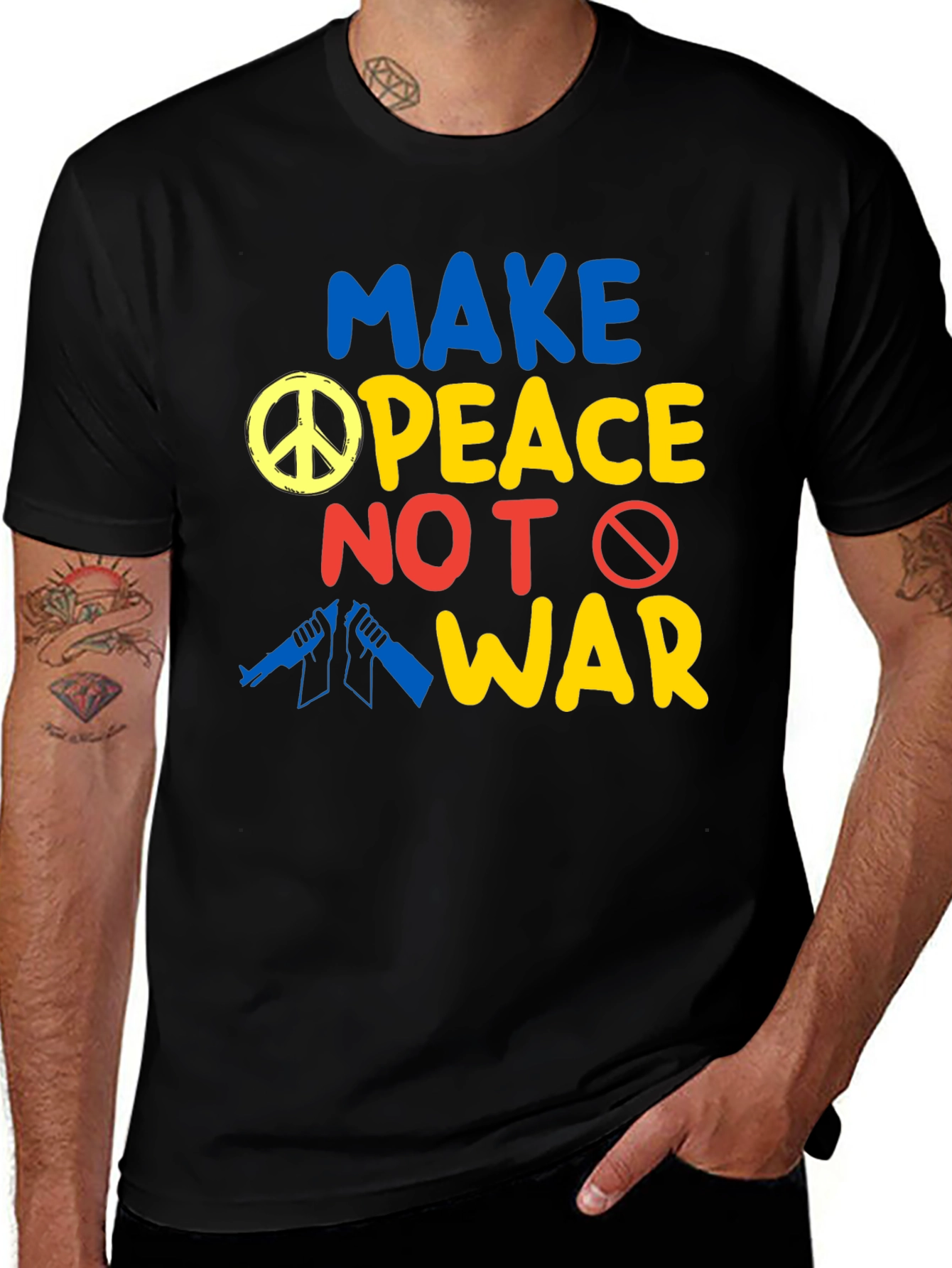 Variant 27 of Make Peace Not War Graphic Tee