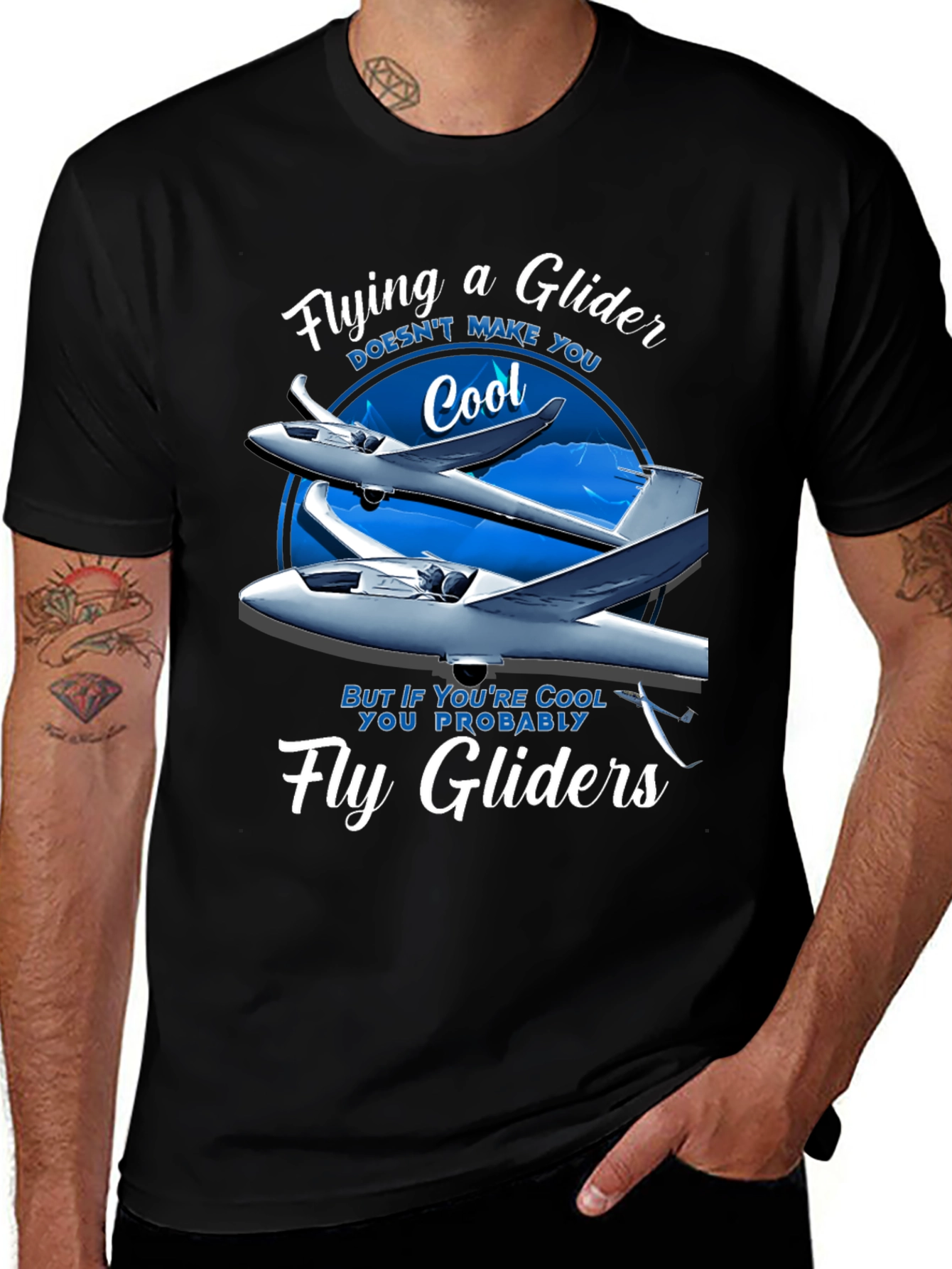 Variant 25 of Cool Glider Pilot T-Shirt