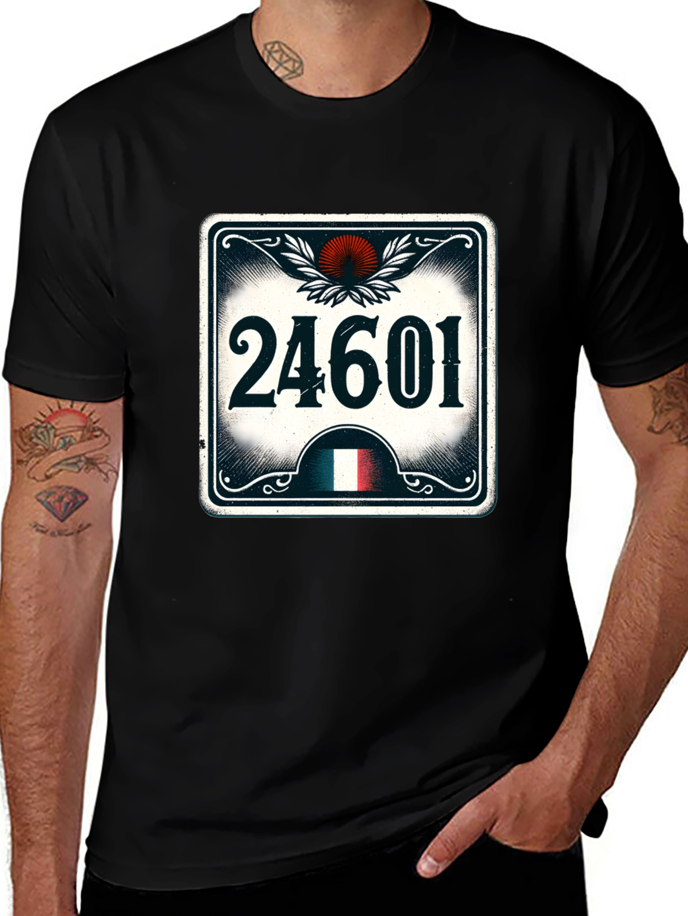 Variant 6 of 24601 Number Plate Style T-Shirt