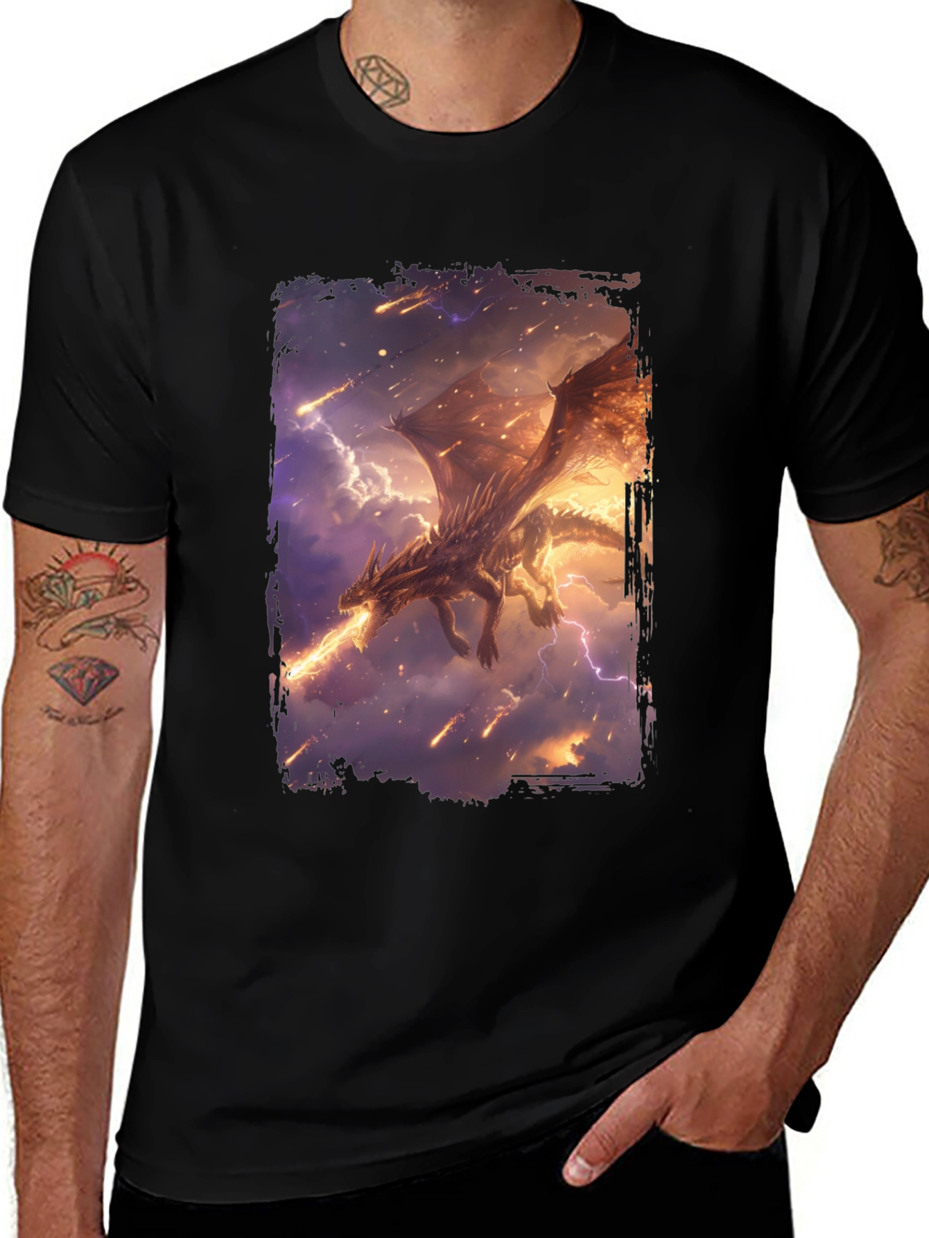 Dragon Fire Black T-Shirt