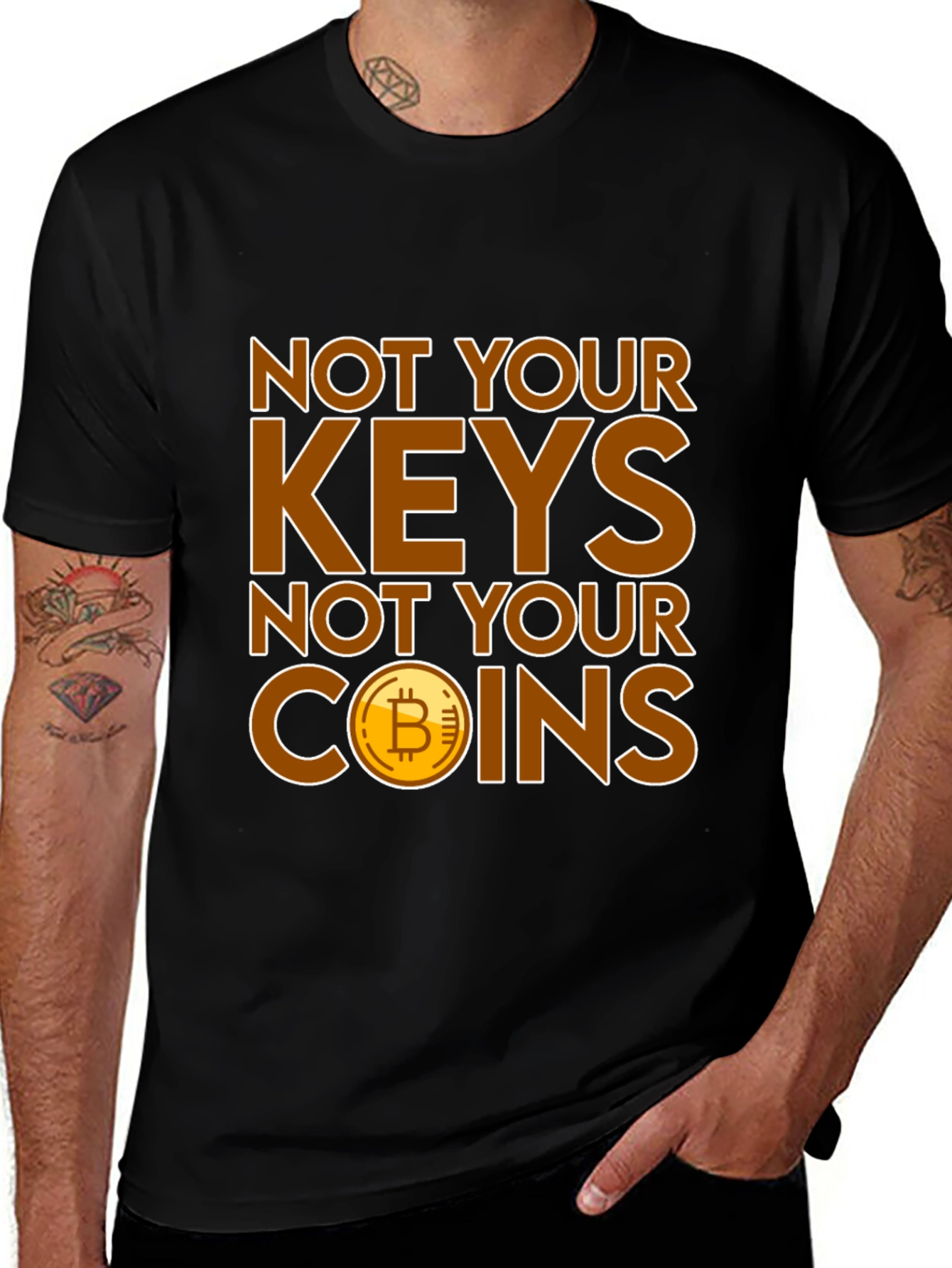 Bitcoin 'Not Your Keys' Graphic Tee