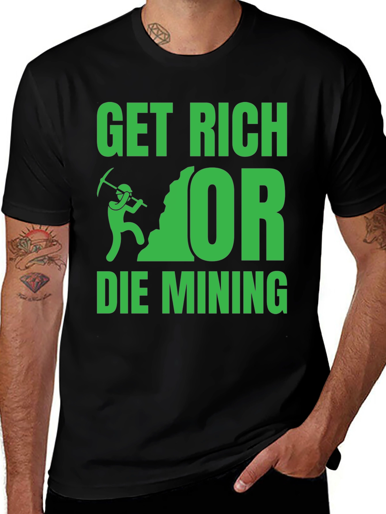 Get Rich or Die Mining T-Shirt