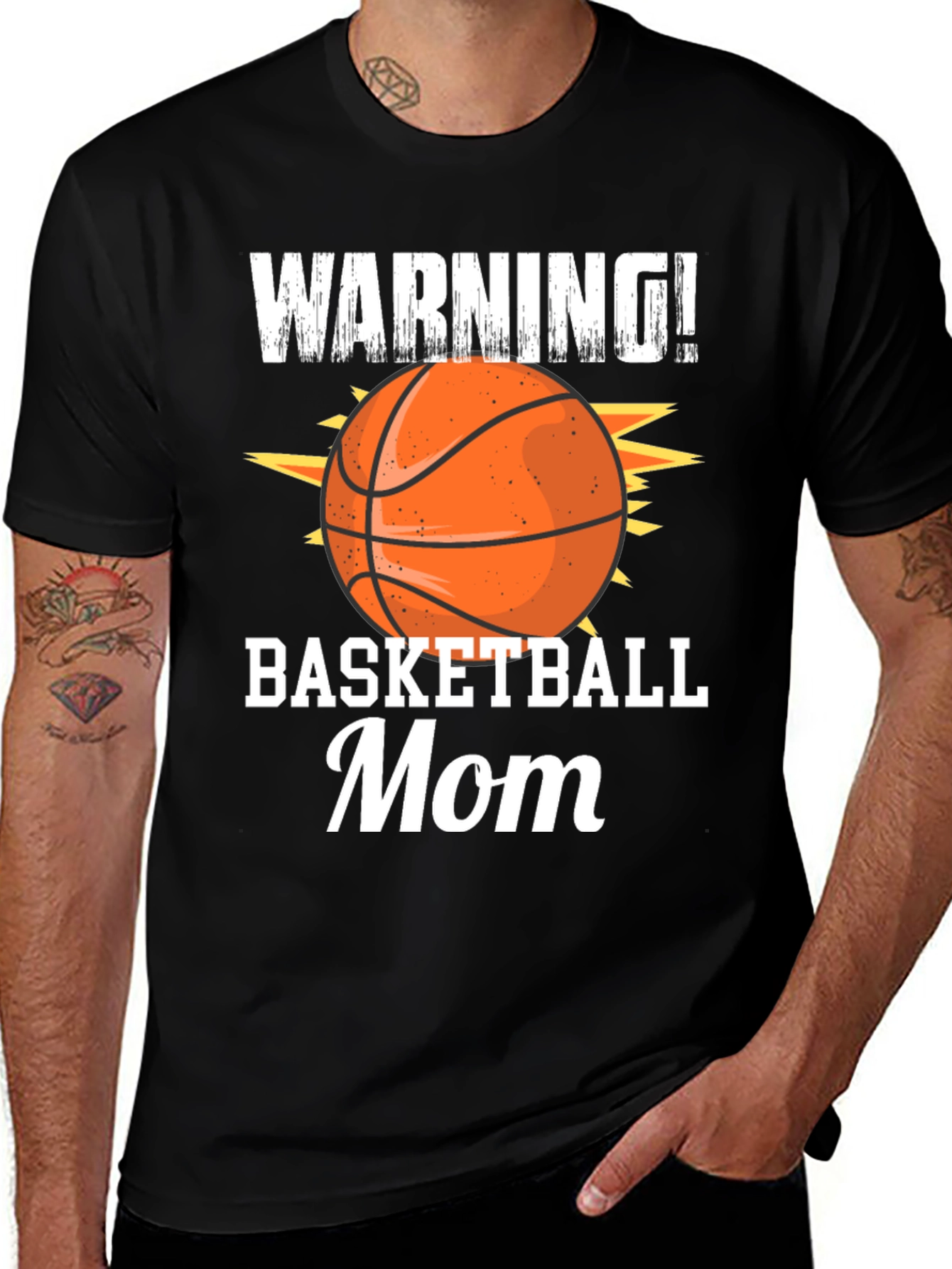 Basketball Mom Warning T-Shirt