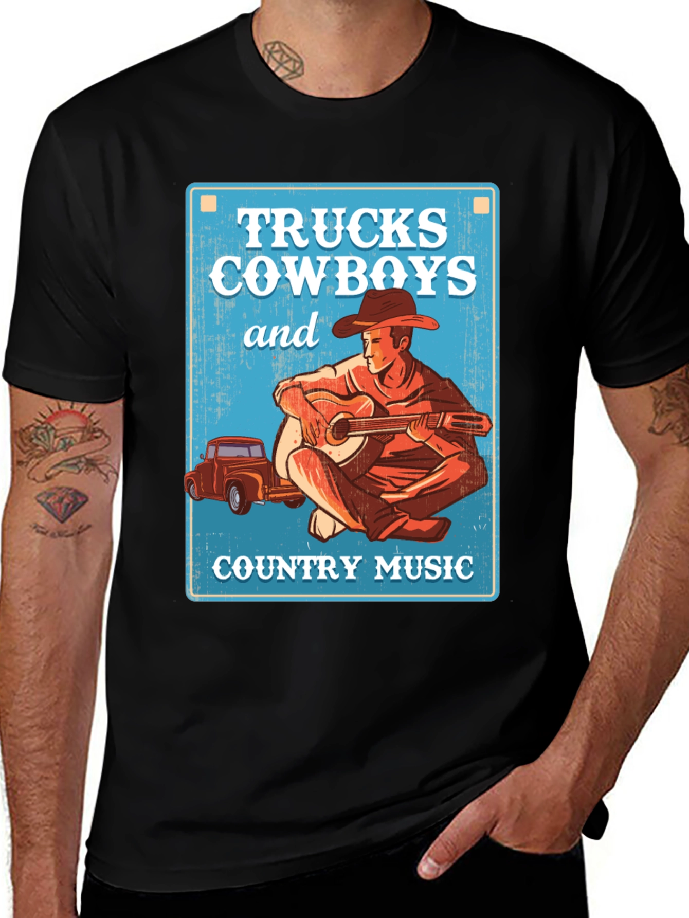 Variant 11 of Trucks, Cowboys, & Country Music Graphic Tee