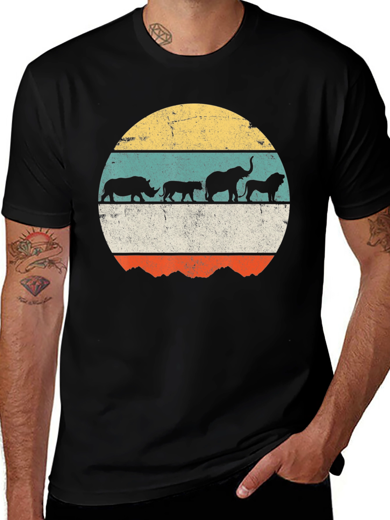Variant 14 of Retro Safari Animal T-Shirt