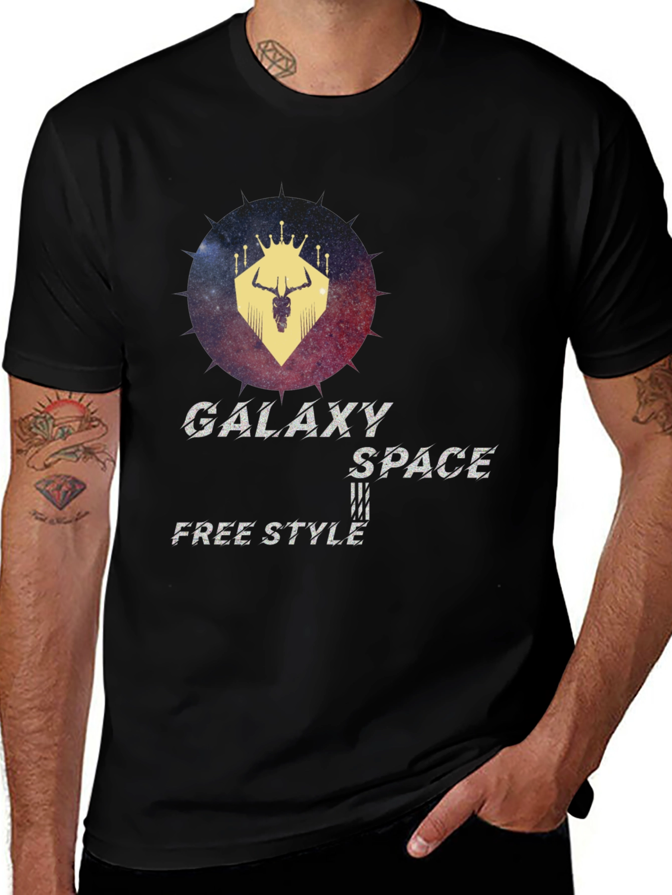 Variant 28 of Galaxy Space Freestyle Graphic T-Shirt