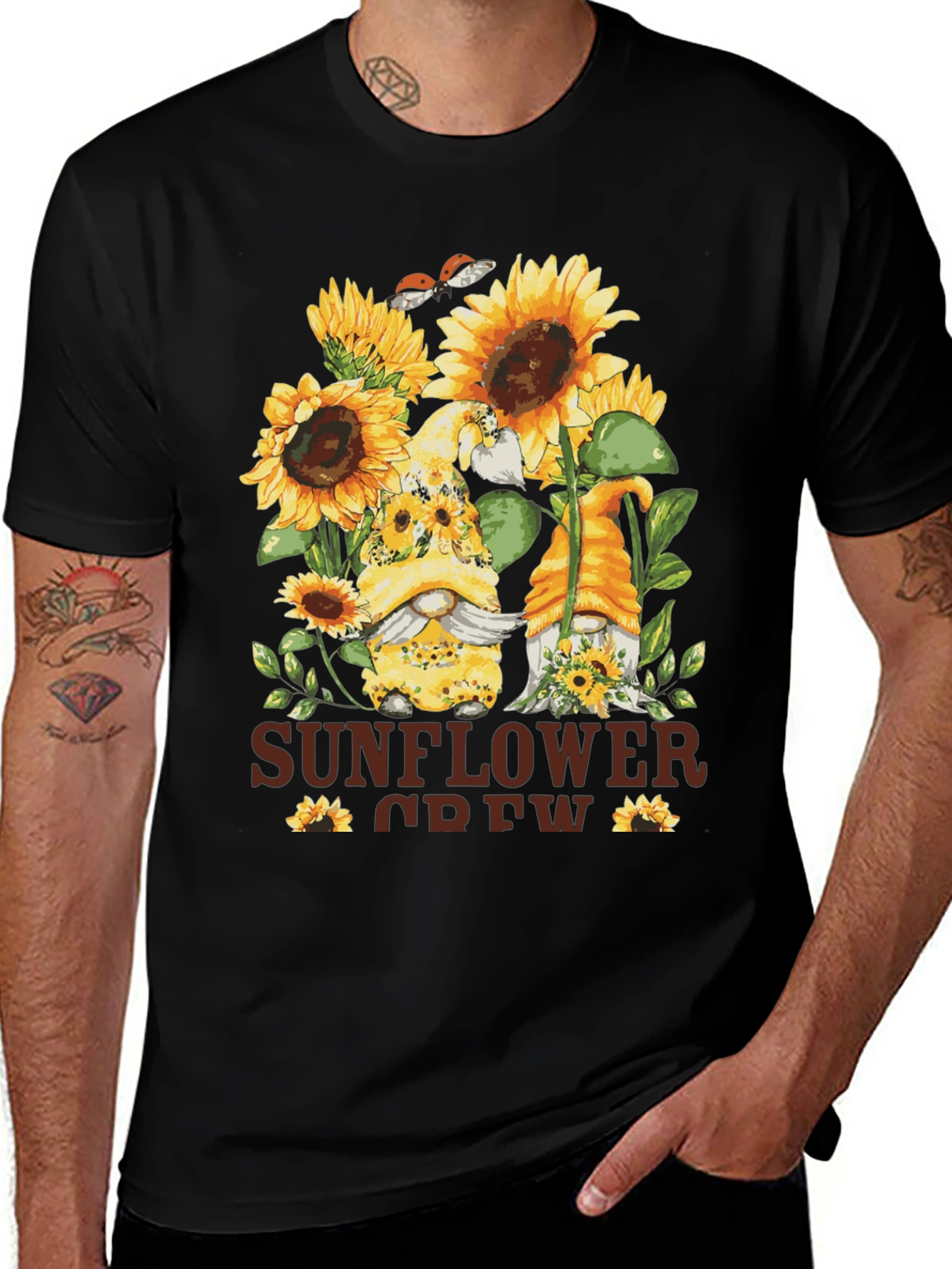 Variant 11 of Sunflower Crew Gnome Graphic Tee