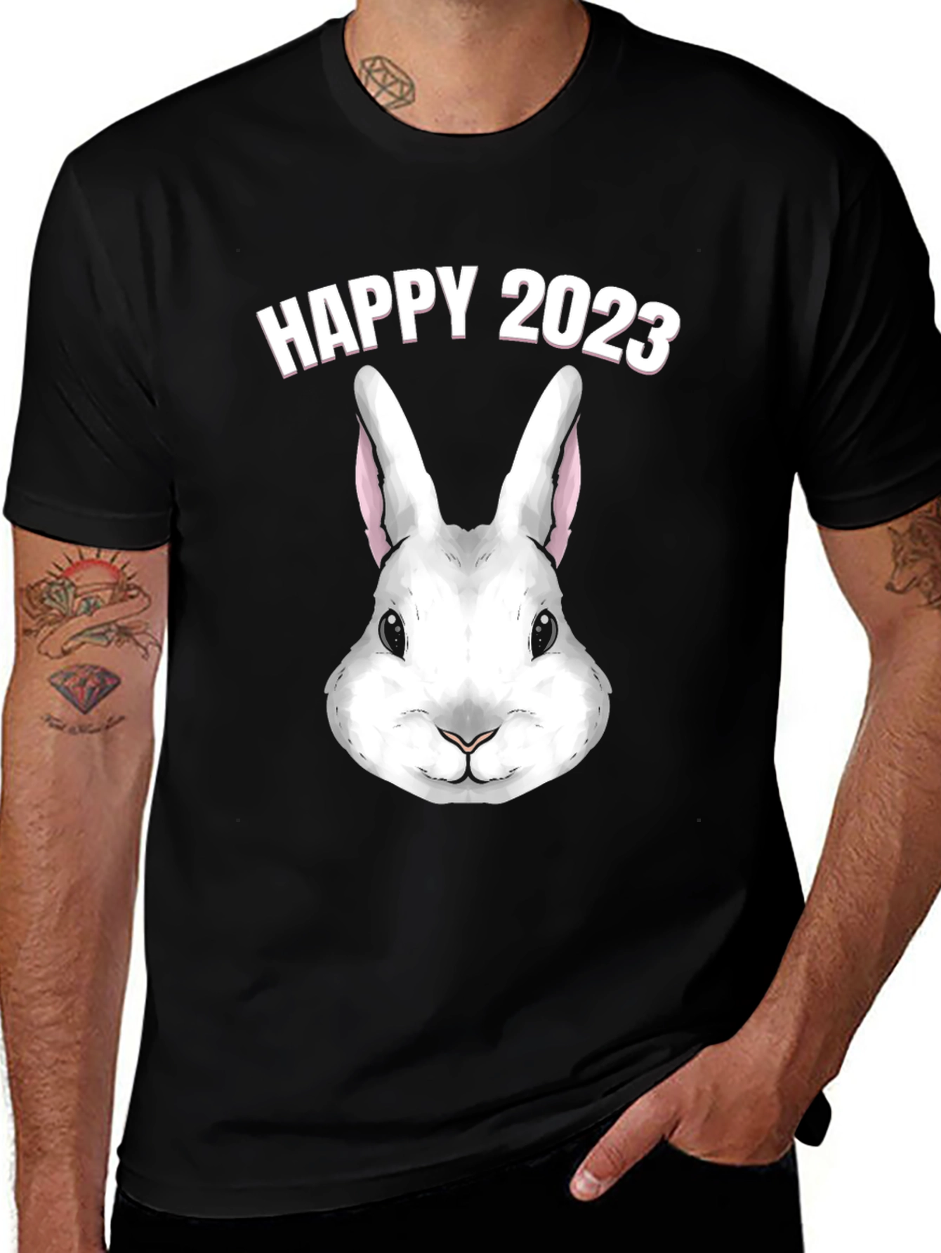 Variant 23 of Happy 2023 Rabbit T-Shirt