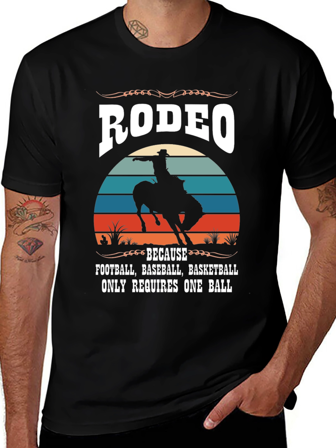 Variant 7 of Rodeo One Ball Graphic Tee