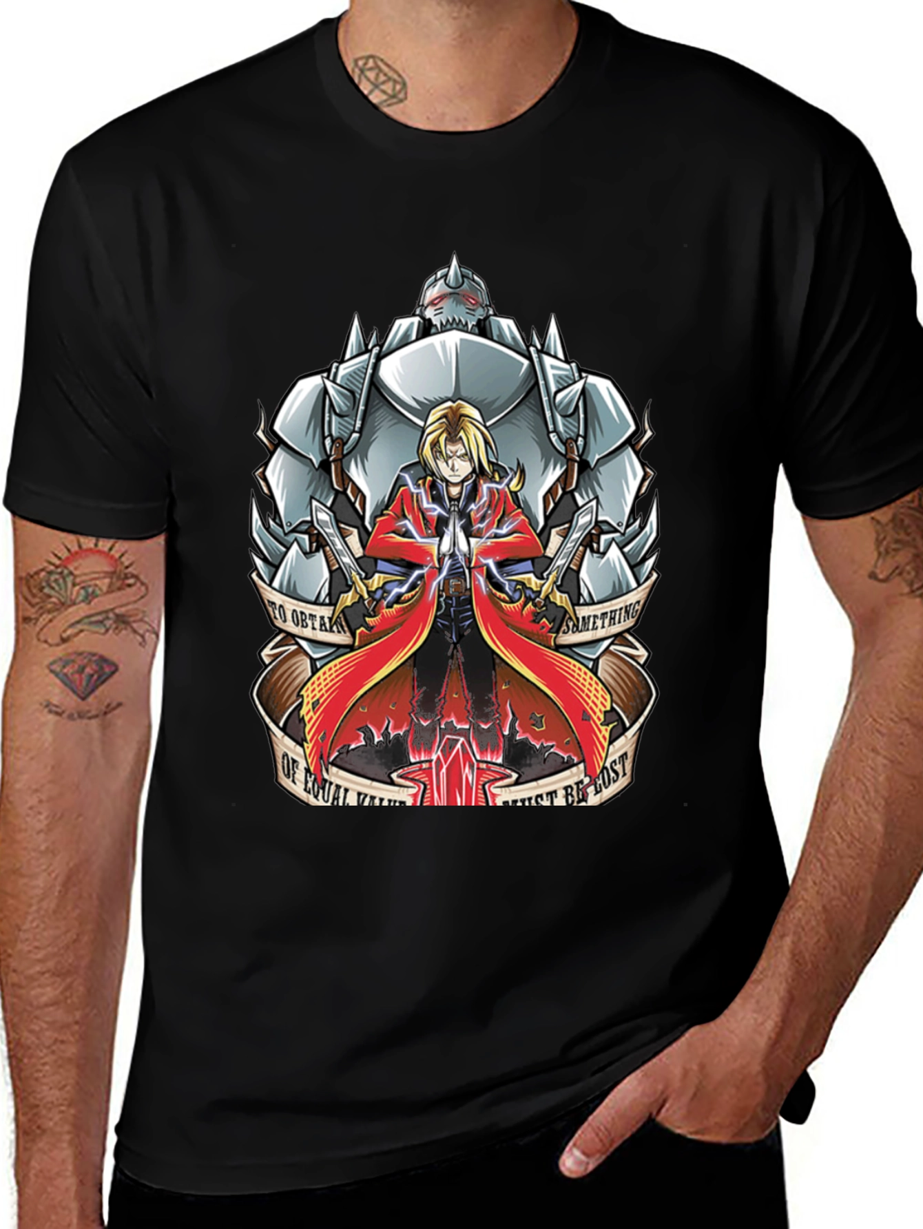 Variant 16 of Anime Graphic T-Shirt - Fullmetal Alchemist Design