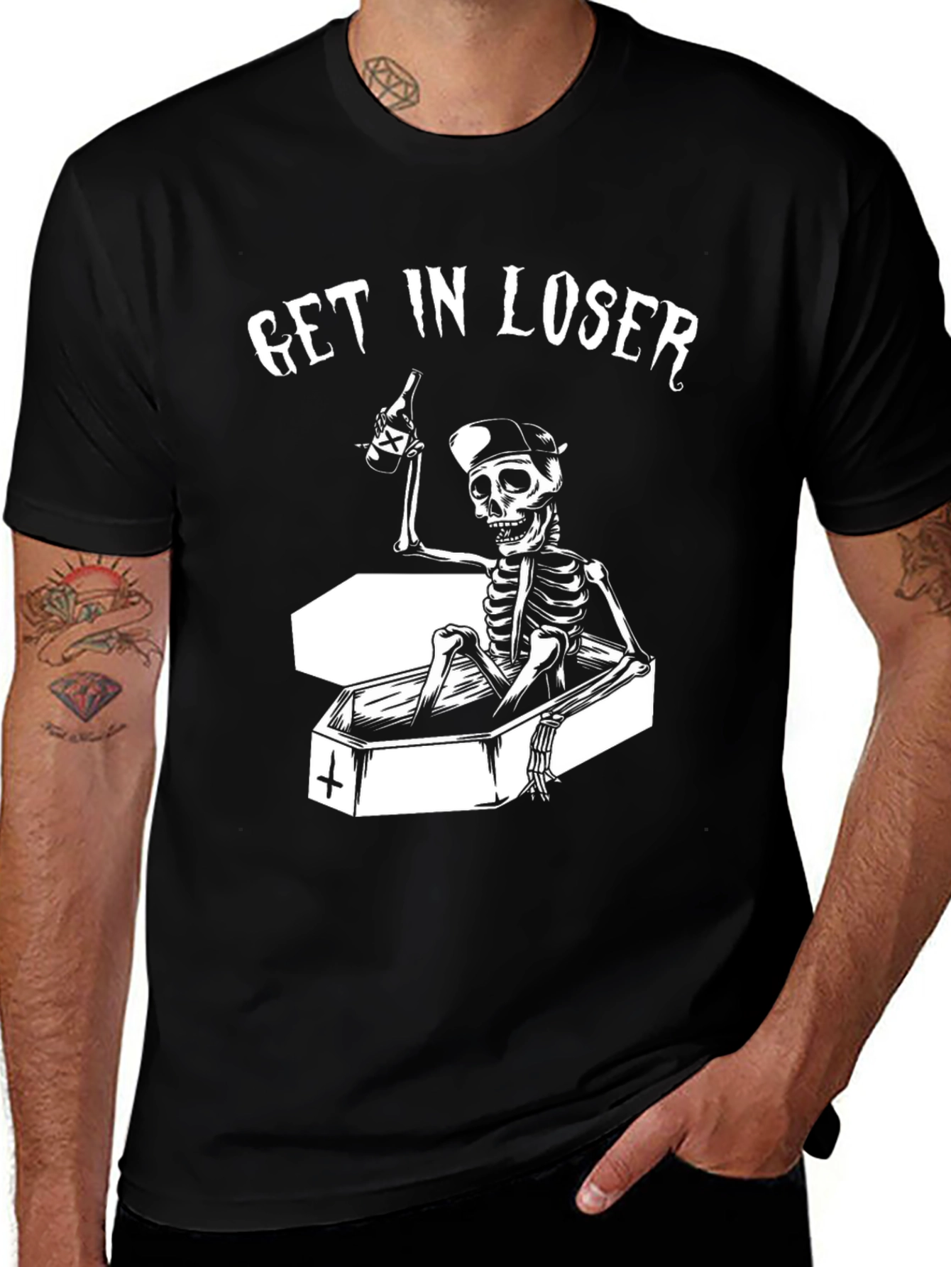 Get In Loser Skeleton T-Shirt
