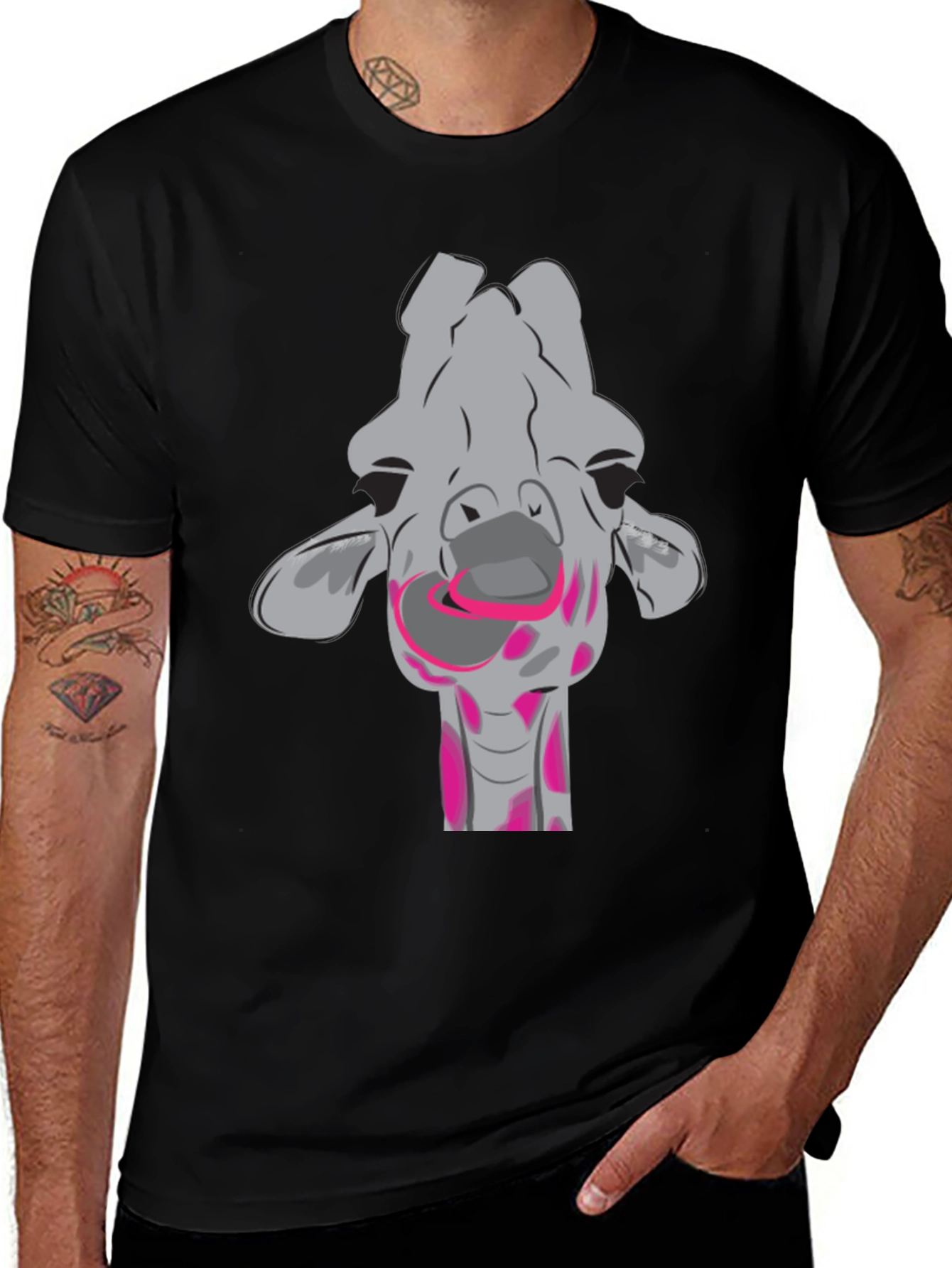 Variant 21 of Fun Giraffe Graphic T-Shirt