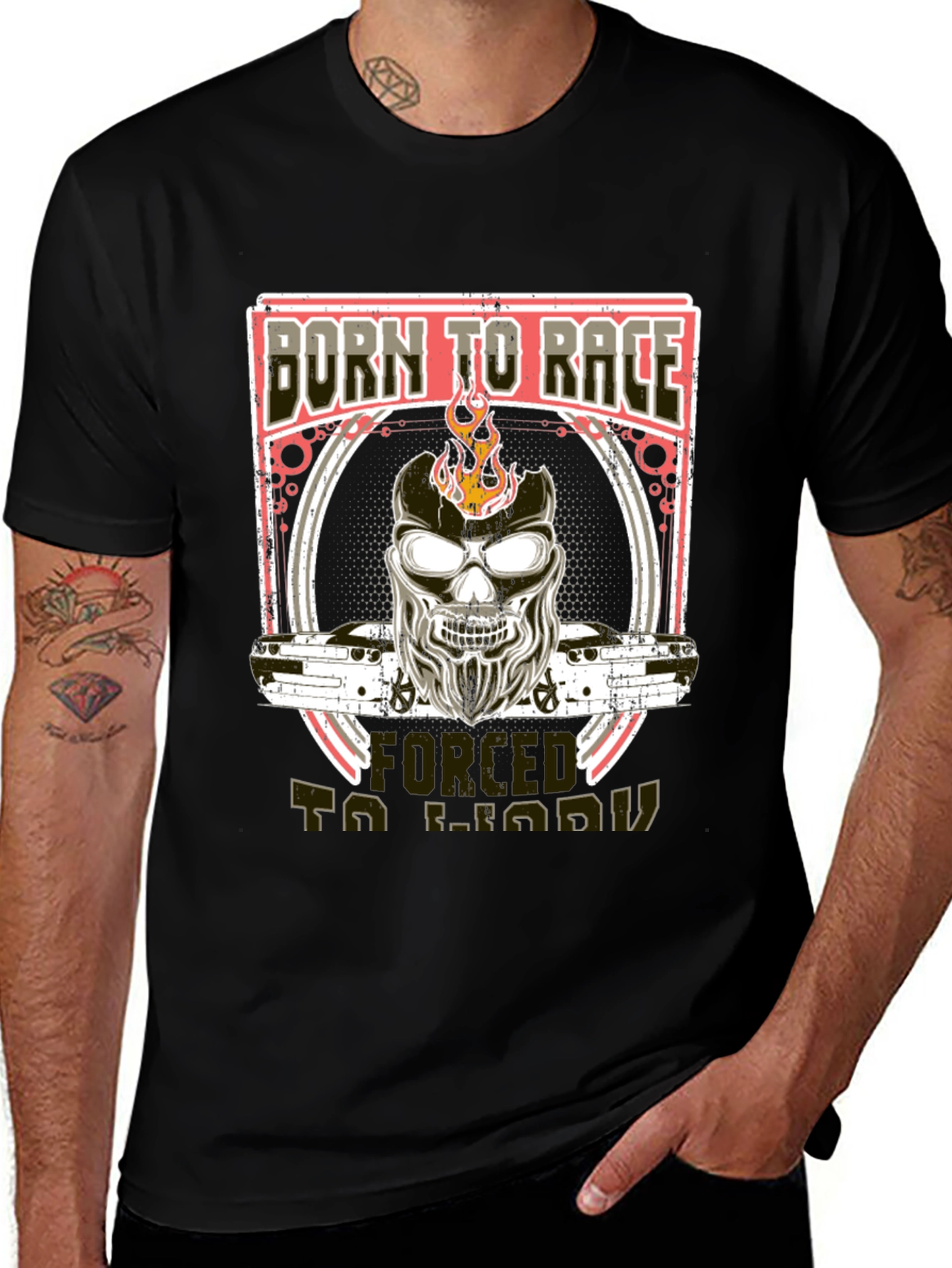 Variant 15 of Born To Race Graphic T-Shirt