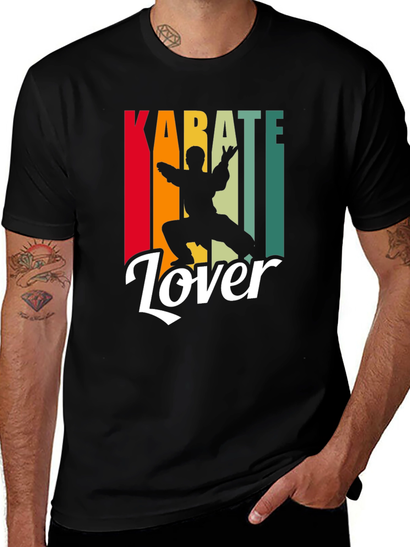 Variant 16 of Karate Lover Graphic Tee - Martial Arts Style