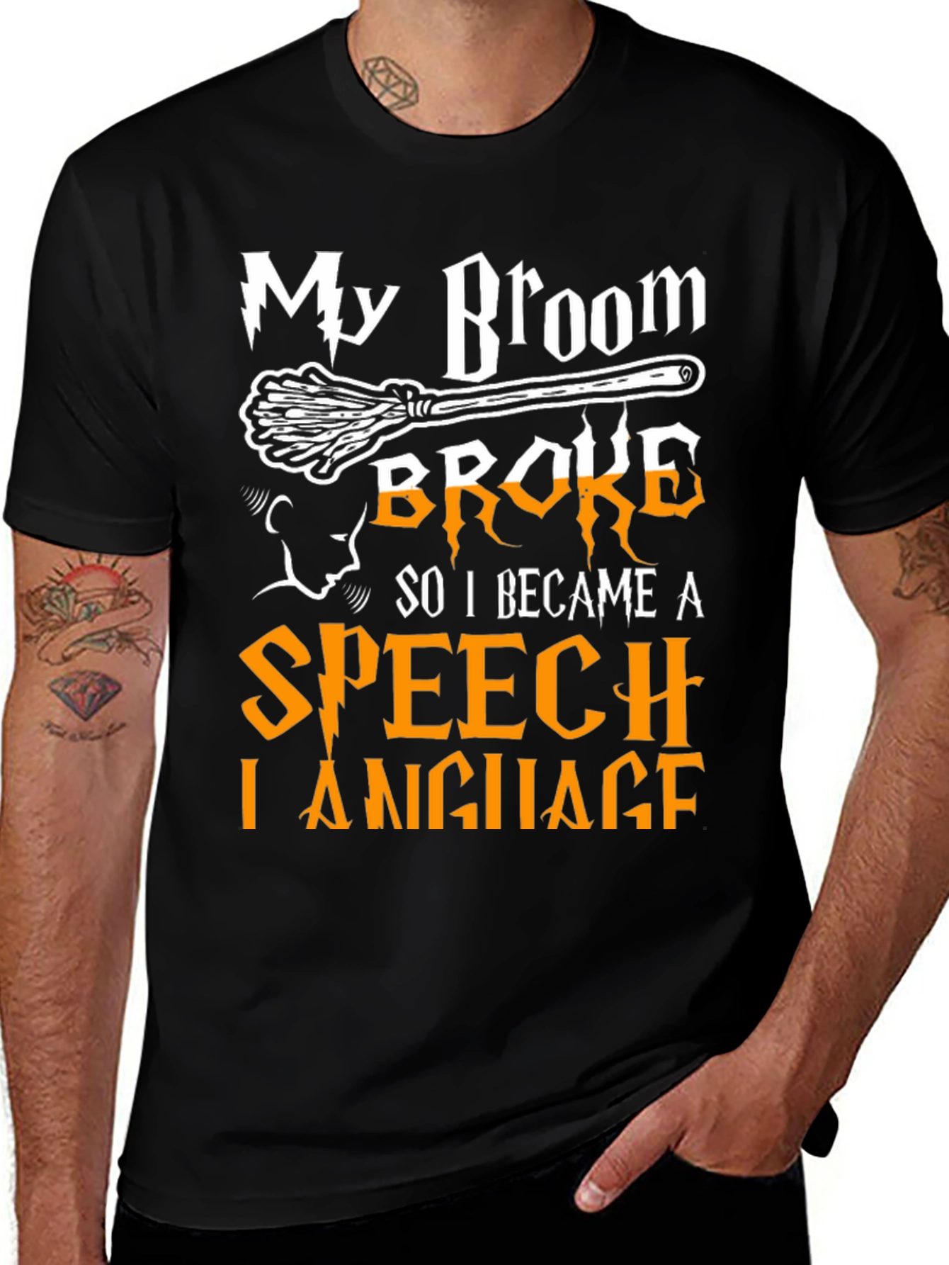 Funny Halloween Speech Language T-Shirt
