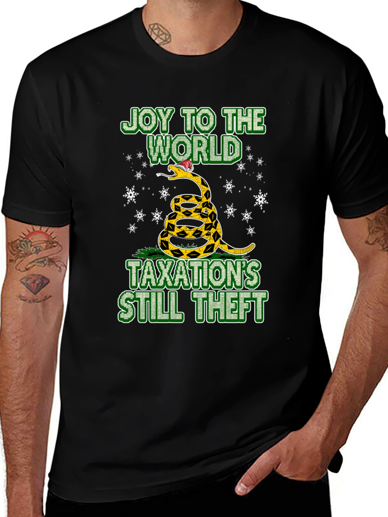 Variant 28 of Joy to the World Taxation's Still Theft T-Shirt
