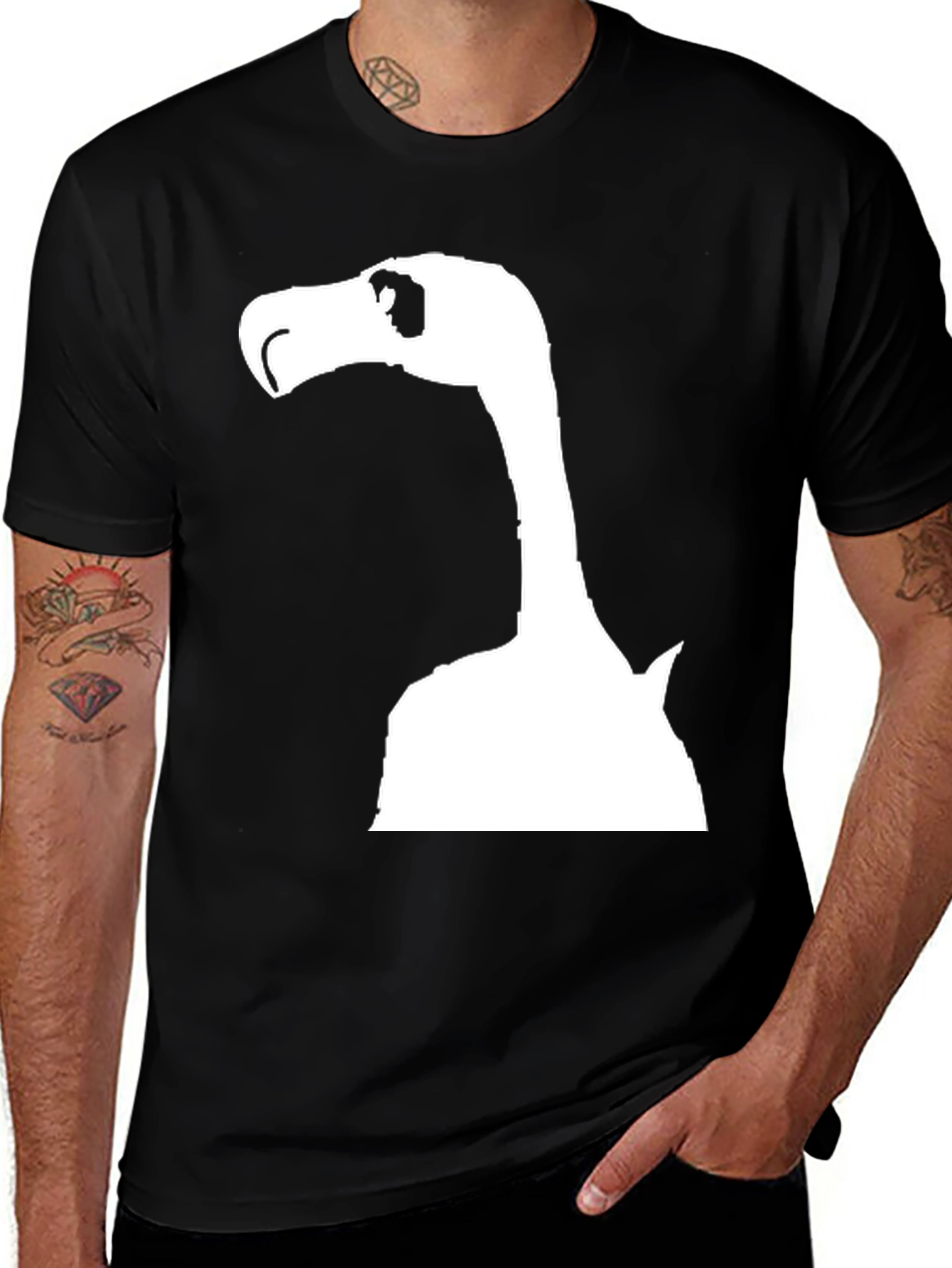 Variant 24 of Dodo Bird Graphic Tee - Black Casual T-Shirt