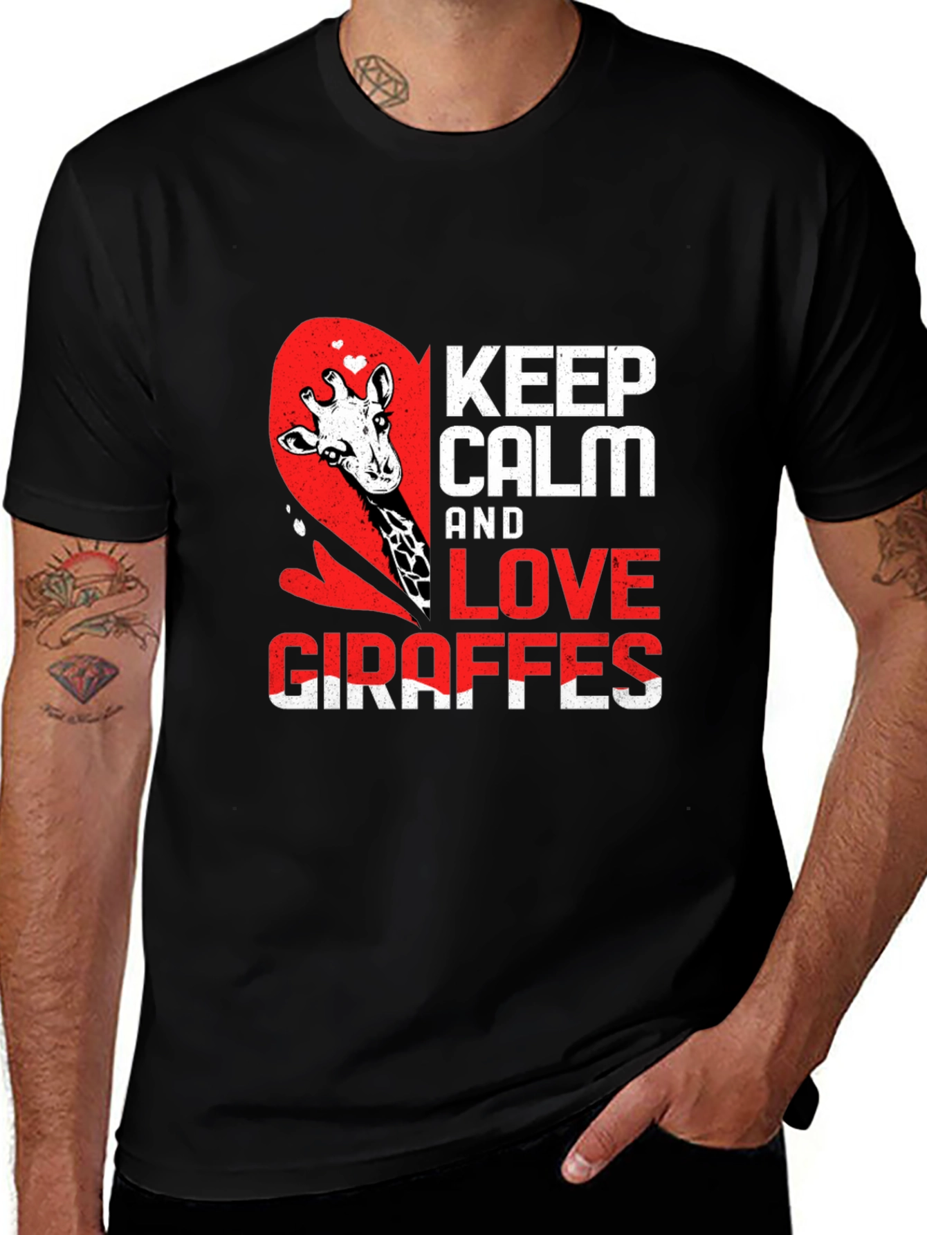 Variant 30 of Keep Calm and Love Giraffes T-Shirt