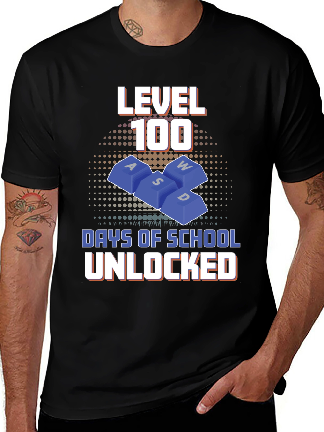 Variant 7 of Level 100 Days of School Unlocked T-Shirt