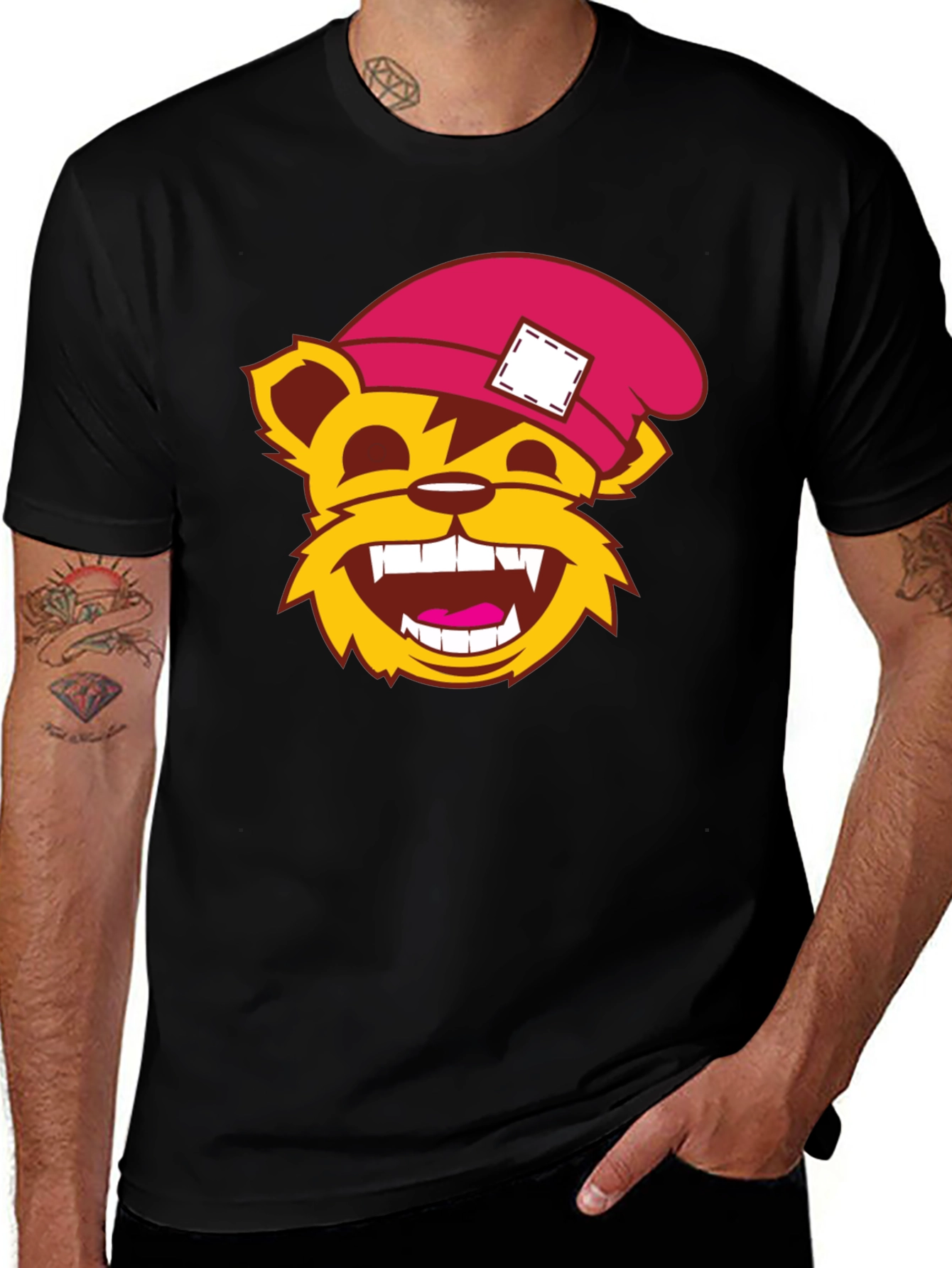 Variant 20 of Cartoon Bear T-Shirt - Fun Graphic Tee