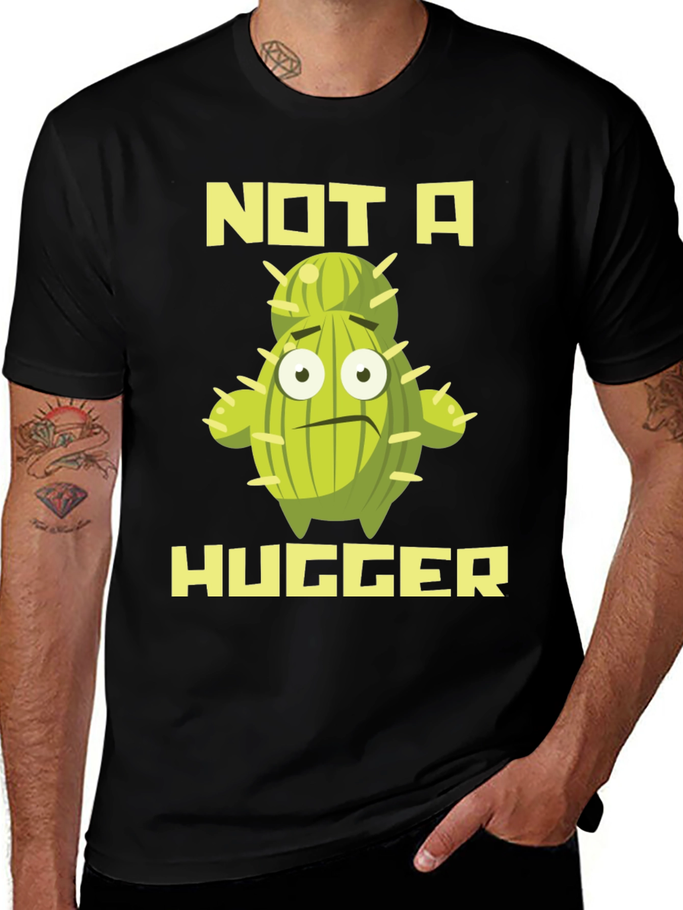 Variant 9 of Not a Hugger Cactus Graphic T-Shirt