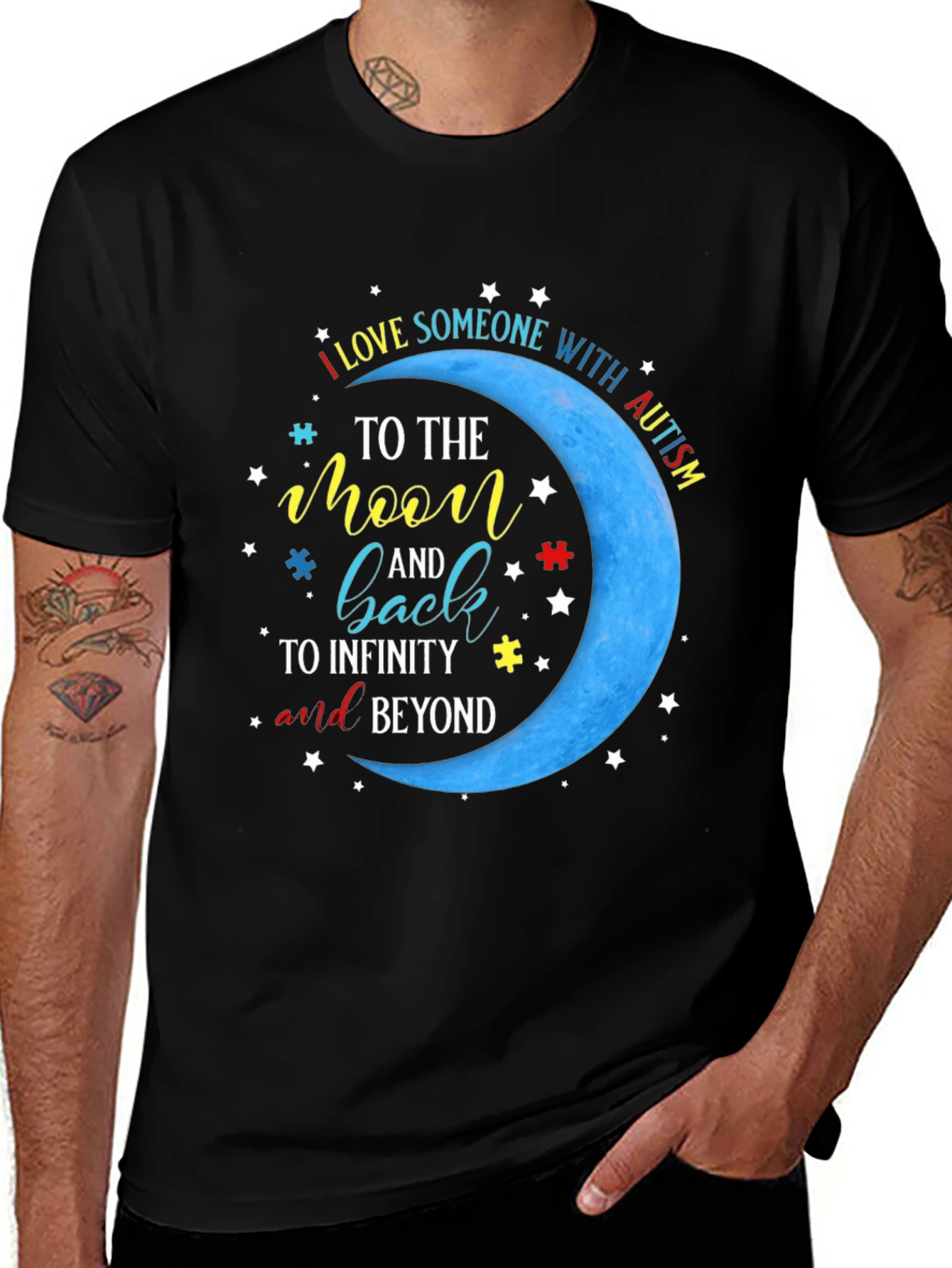 Autism Awareness T-Shirt: Love to the Moon and Back