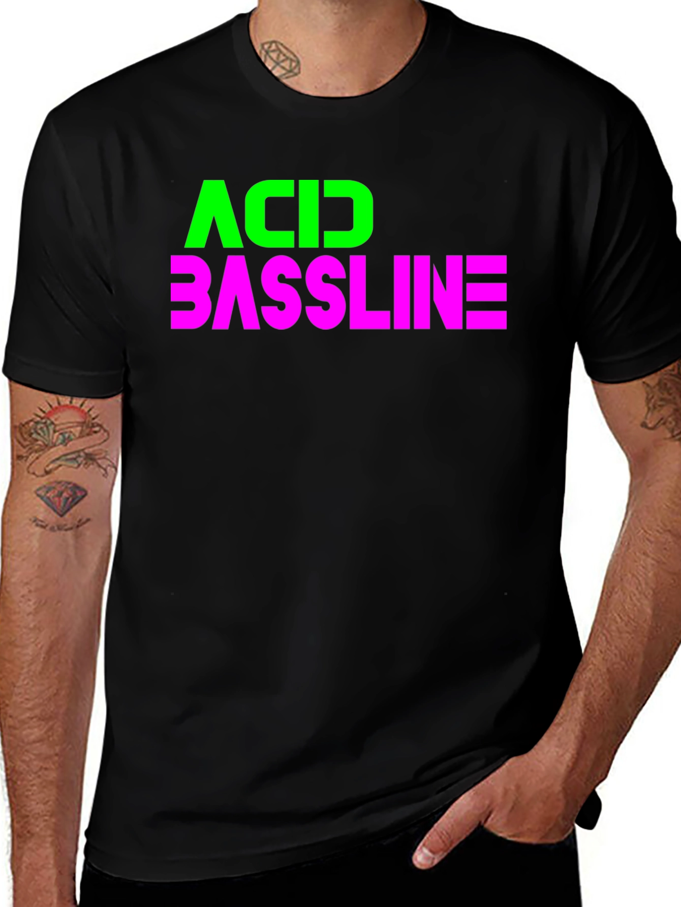 Variant 21 of Acid Bassline Graphic Tee - Bold Statement Shirt