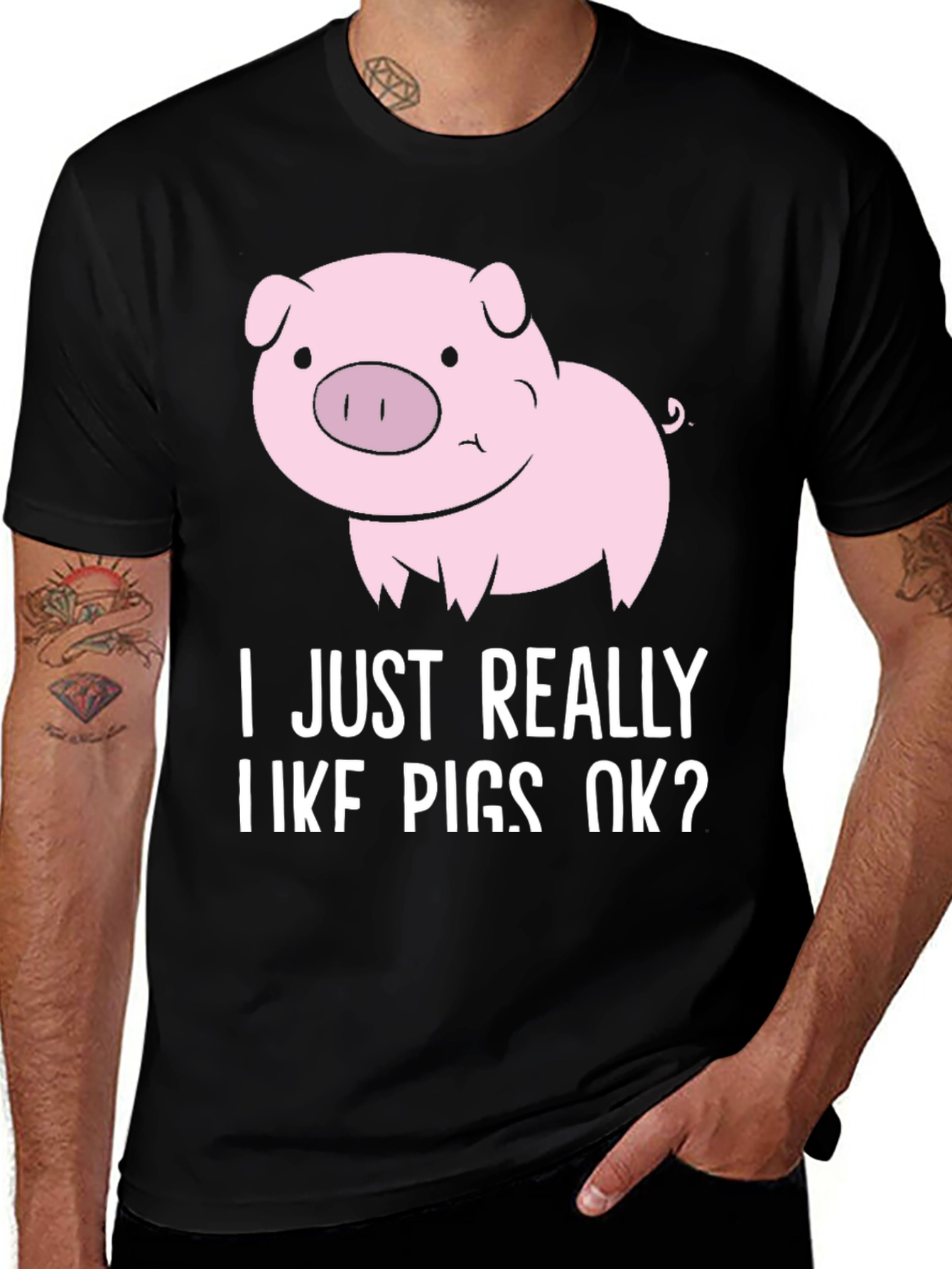 Variant 9 of I Like Pigs Graphic Tee