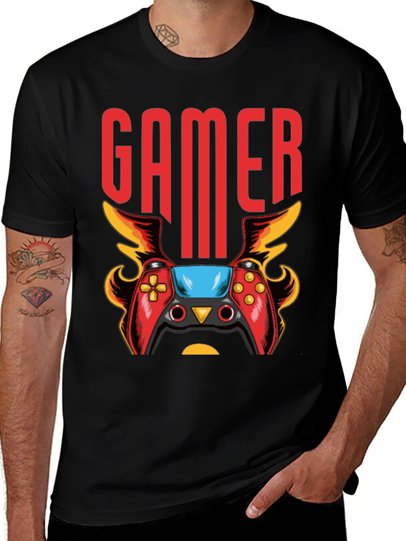 Variant 20 of Gamer T-Shirt - Gaming Controller Design