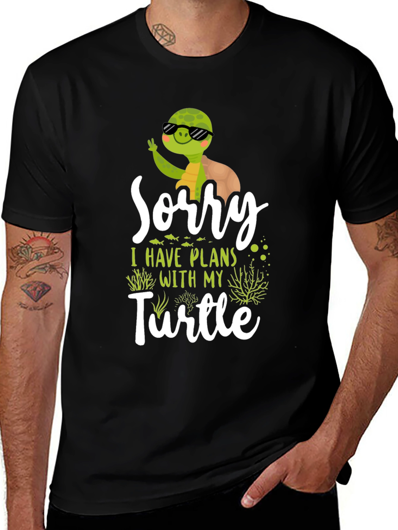 Variant 27 of Sorry I Have Plans With My Turtle T-Shirt