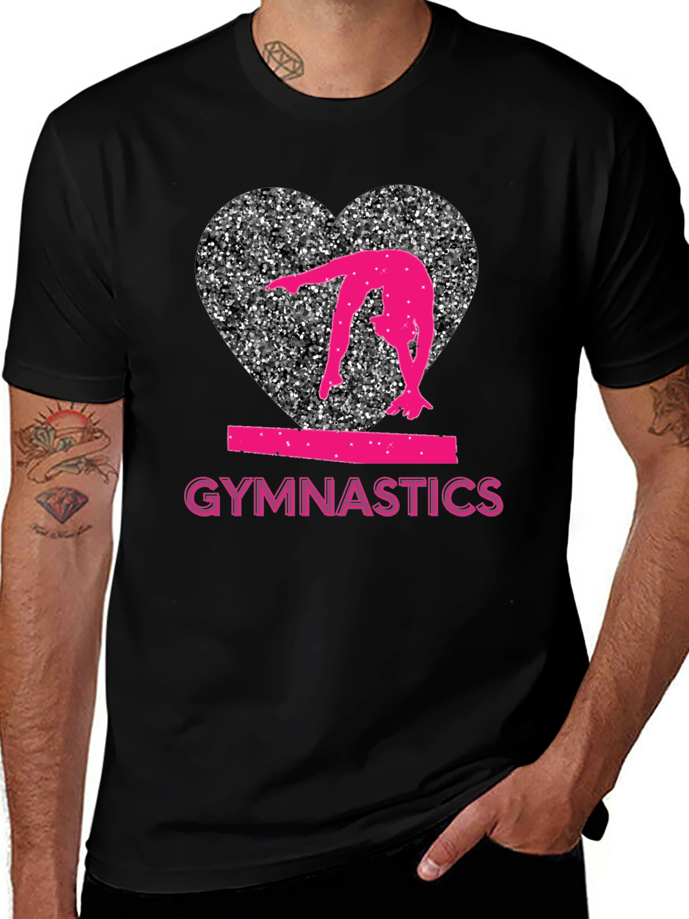 Variant 8 of Gymnastics Heart Graphic T-Shirt