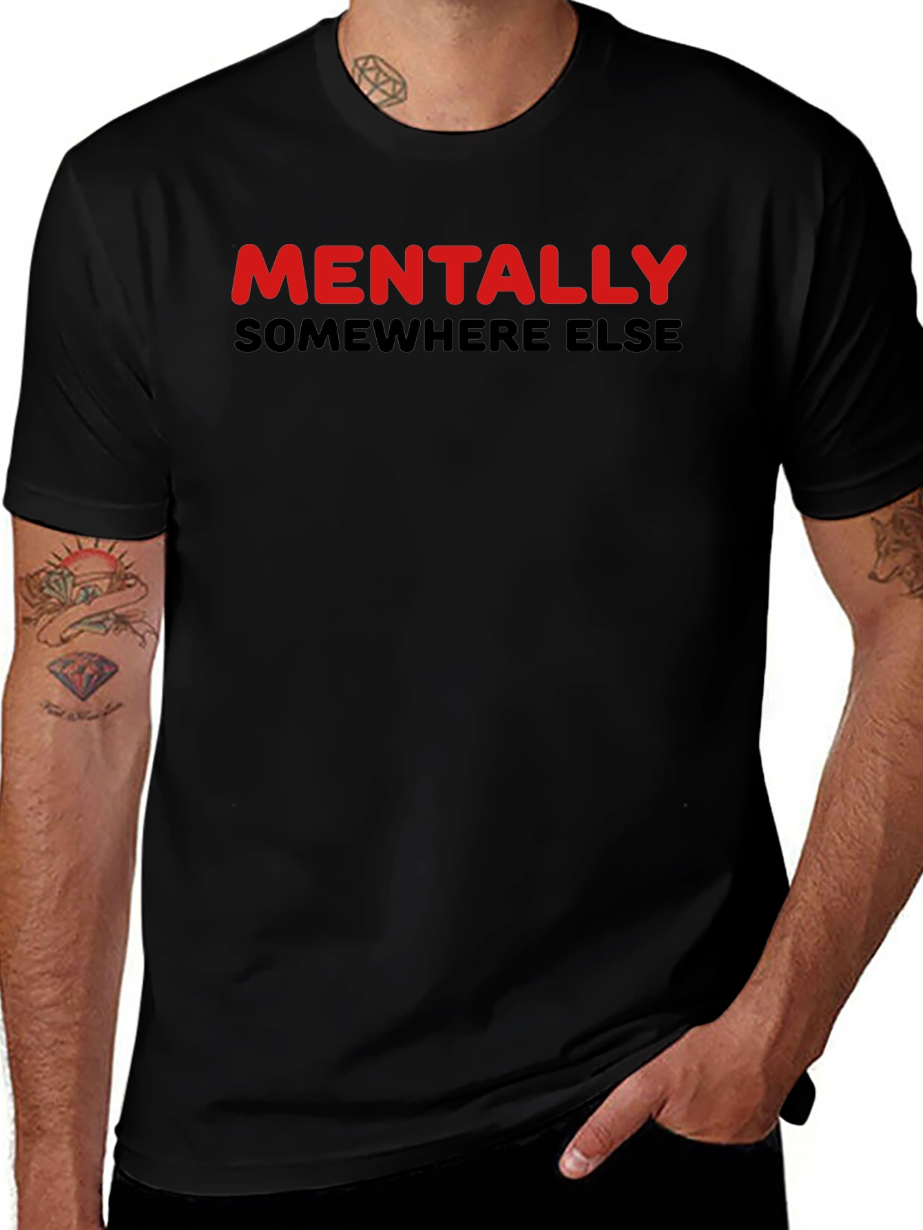 Variant 26 of Mentally Somewhere Else Graphic Tee